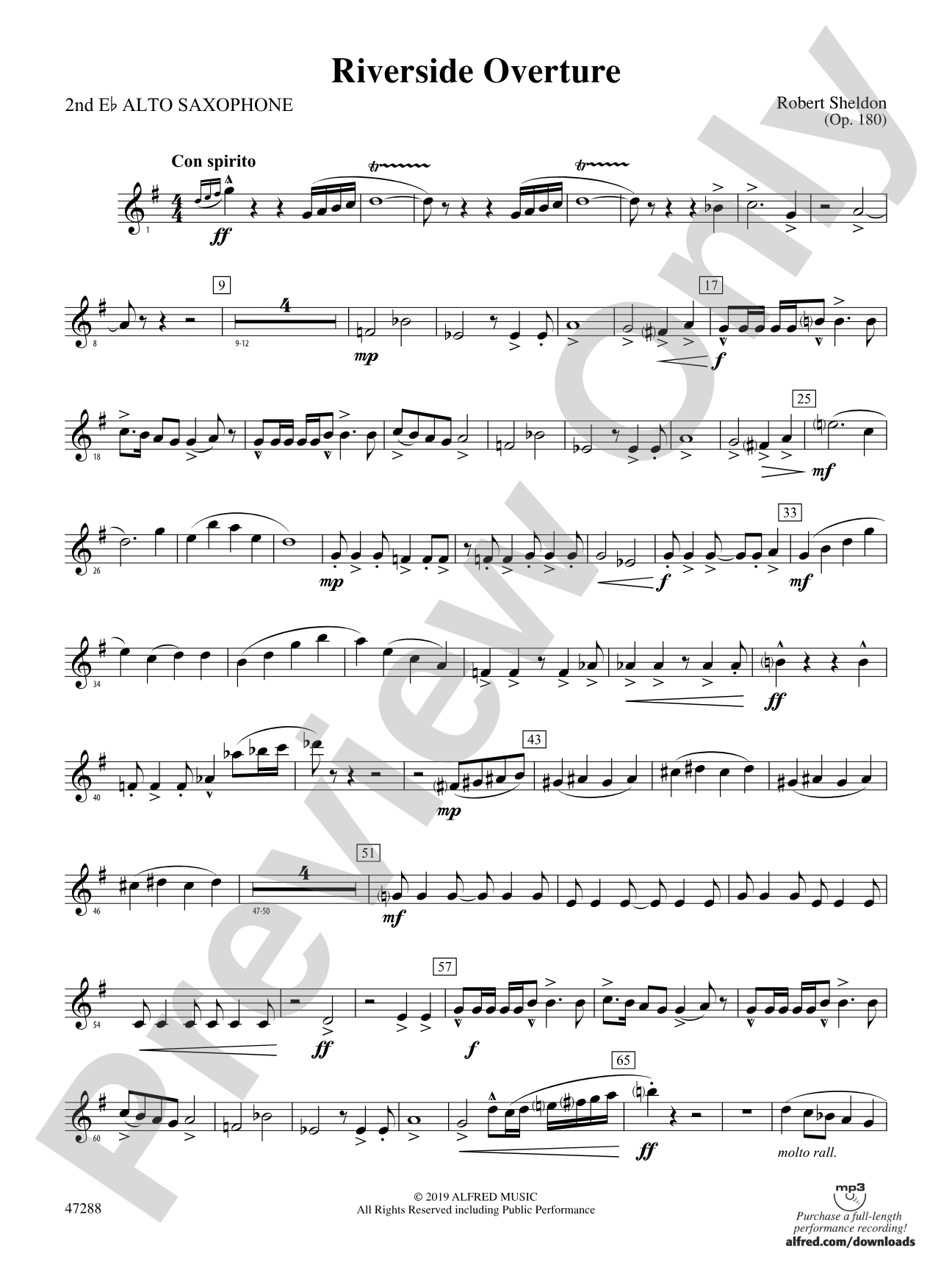 Riverside Overture: 2nd E-flat Alto Saxophone