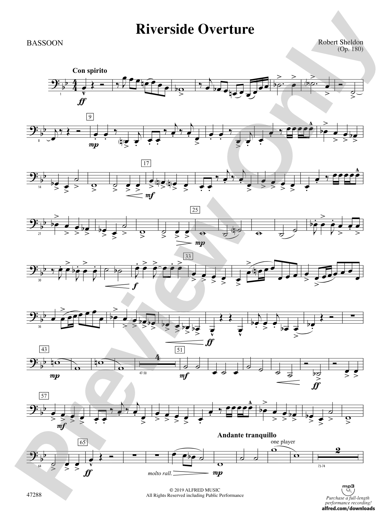 Riverside Overture: Bassoon