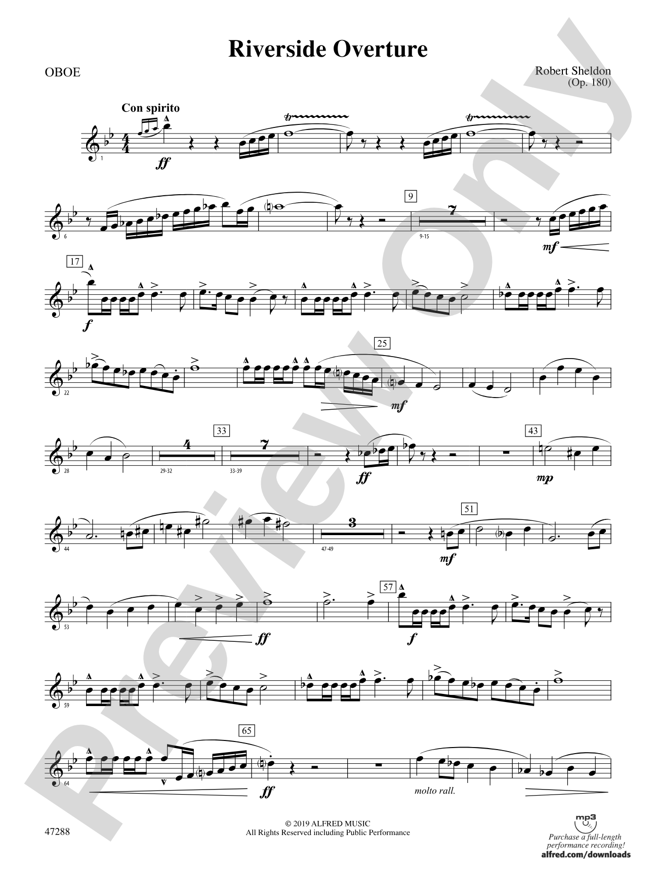Riverside Overture: Oboe