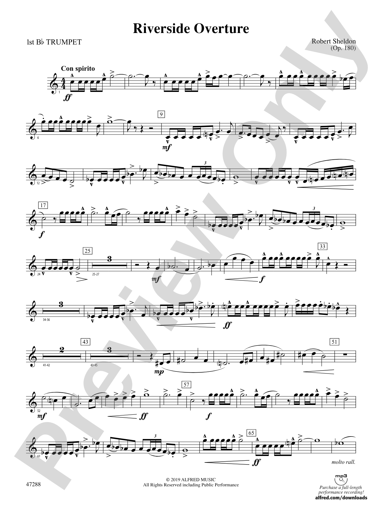 Riverside Overture: 1st B-flat Trumpet