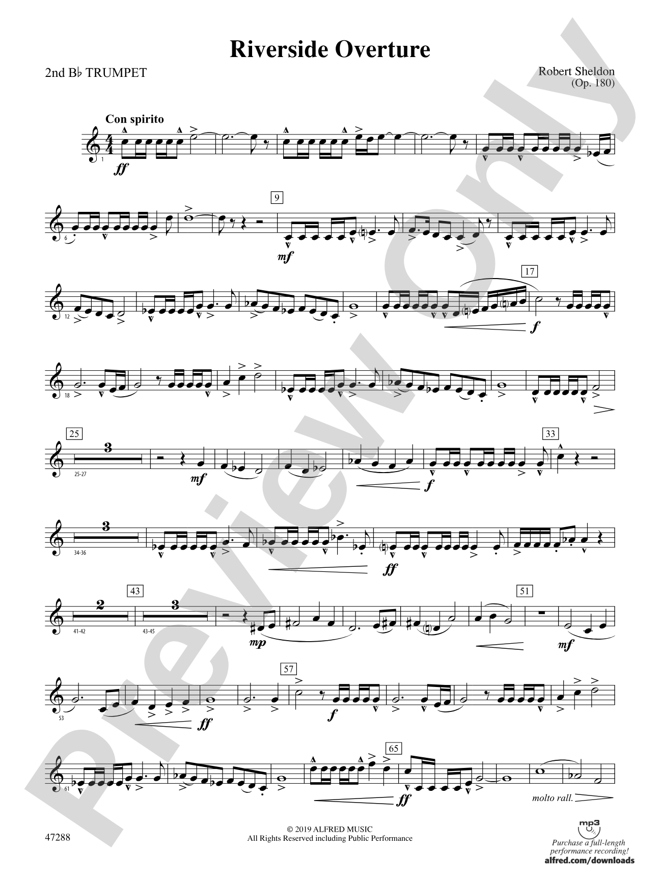 Riverside Overture: 2nd B-flat Trumpet