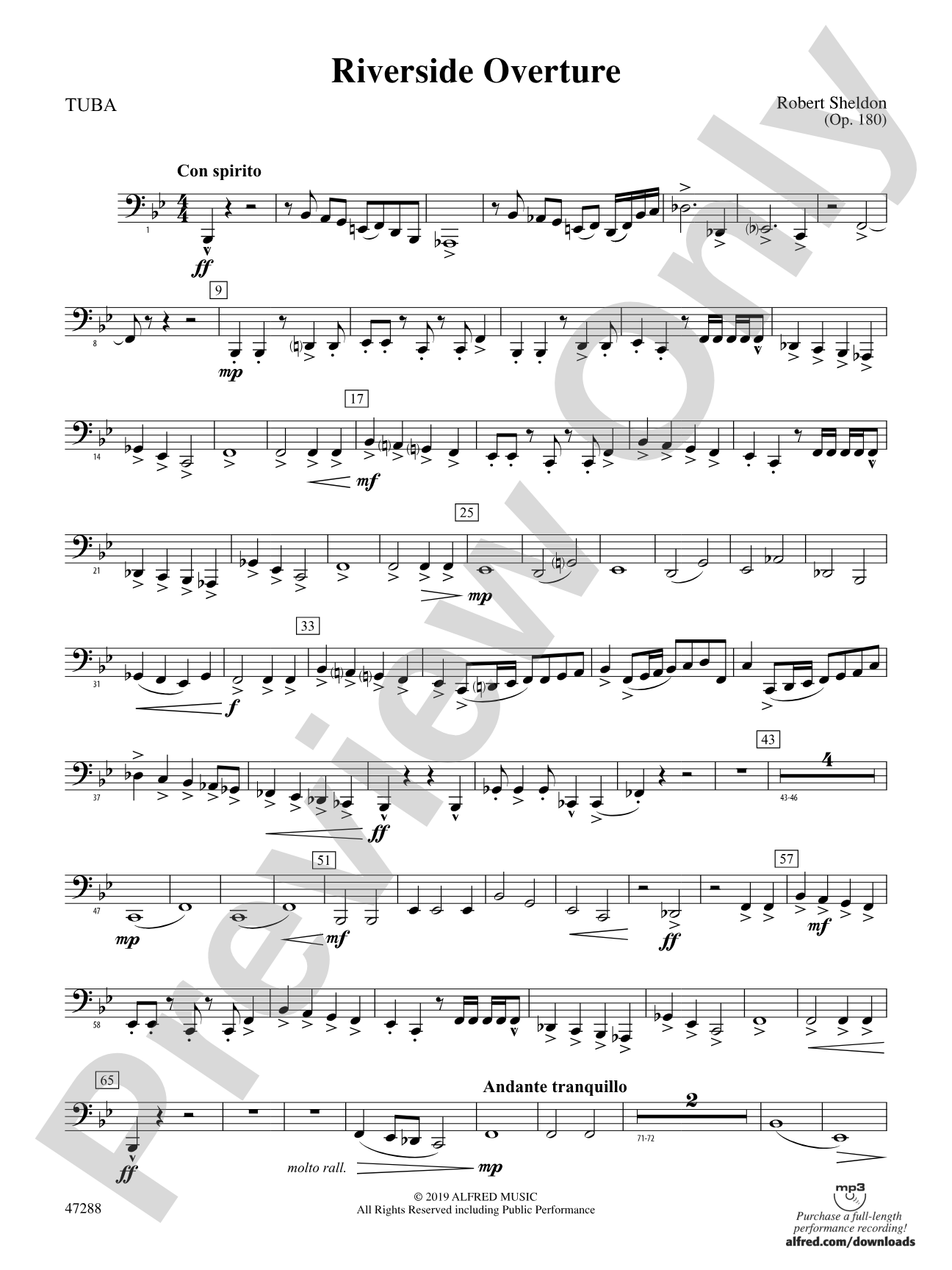 Riverside Overture: Tuba