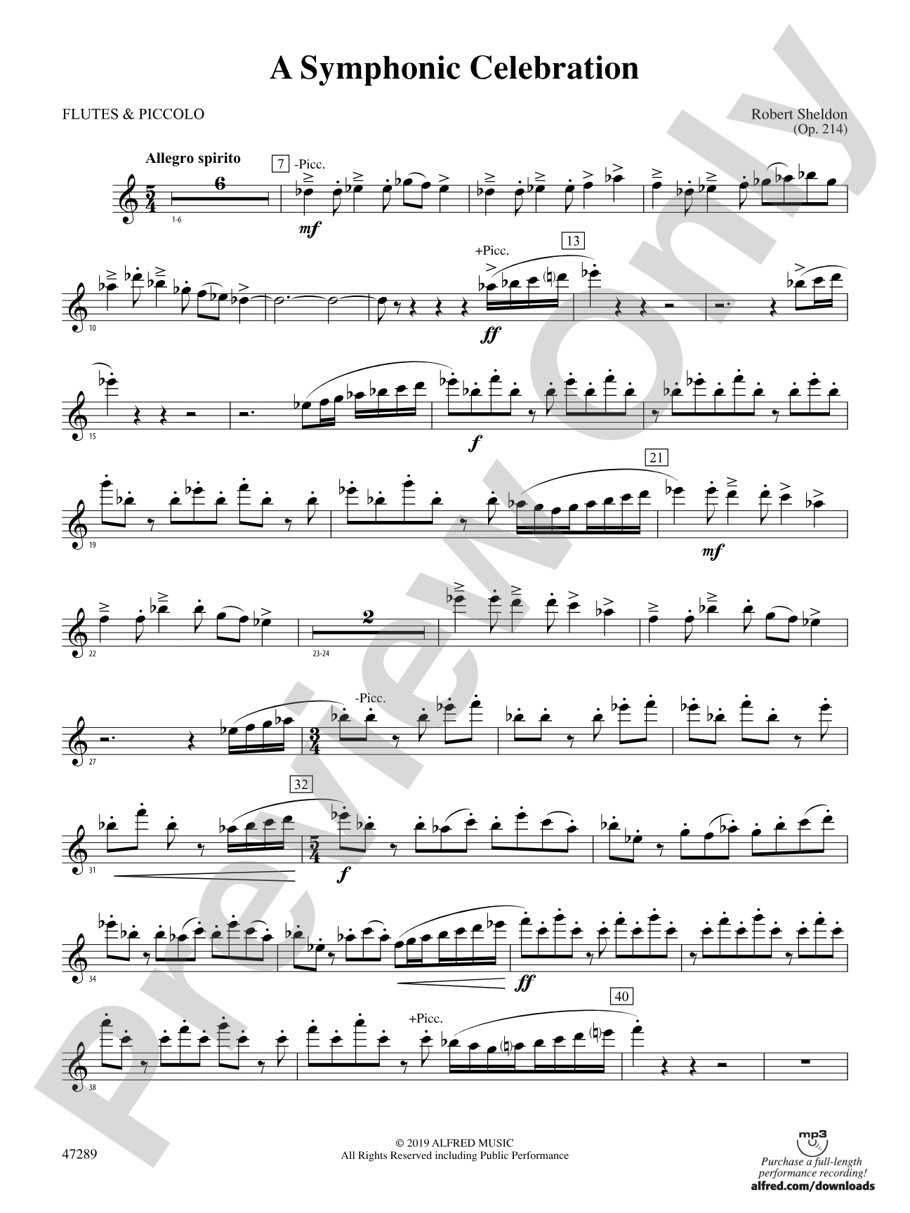 A Symphonic Celebration: Flute