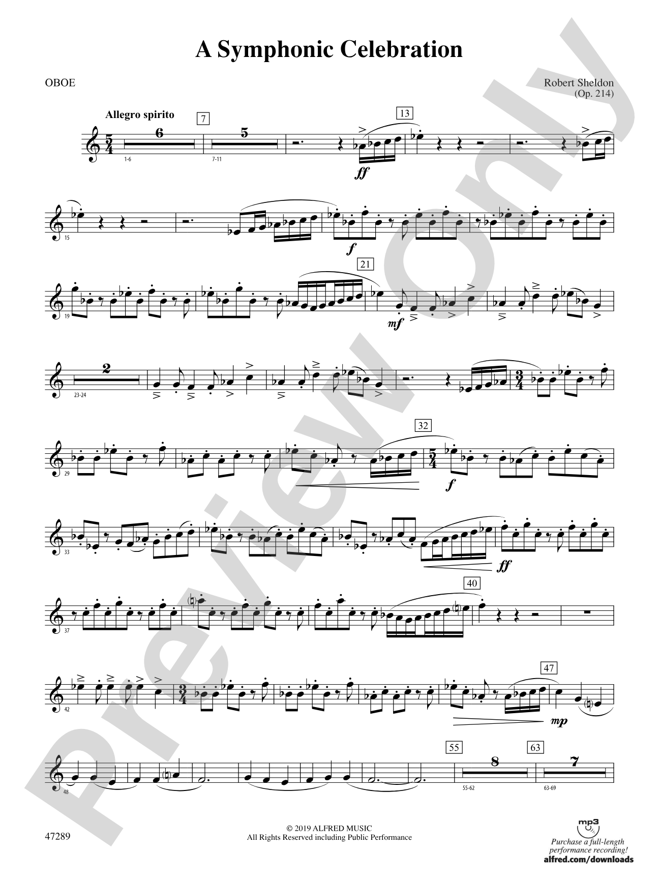 A Symphonic Celebration: Oboe