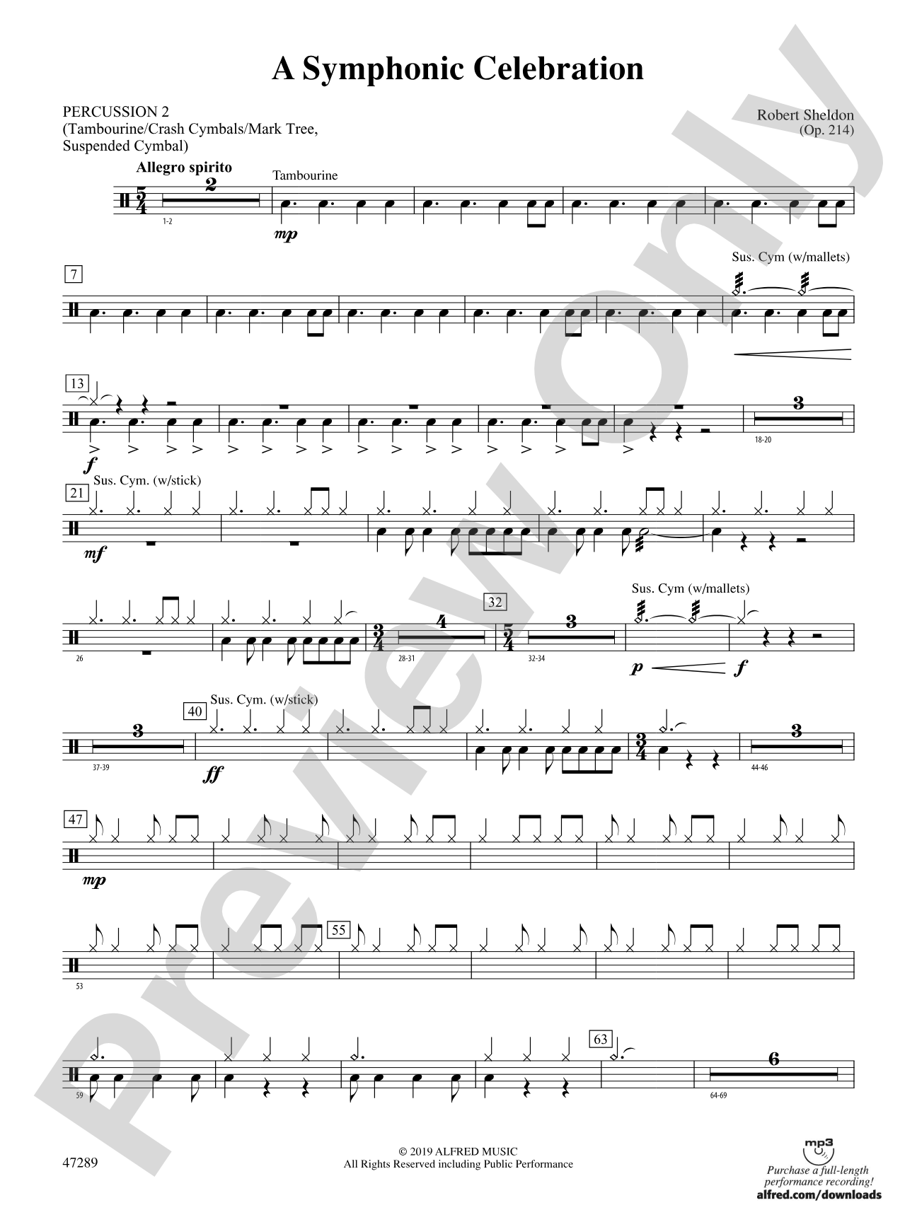 A Symphonic Celebration: 2nd Percussion