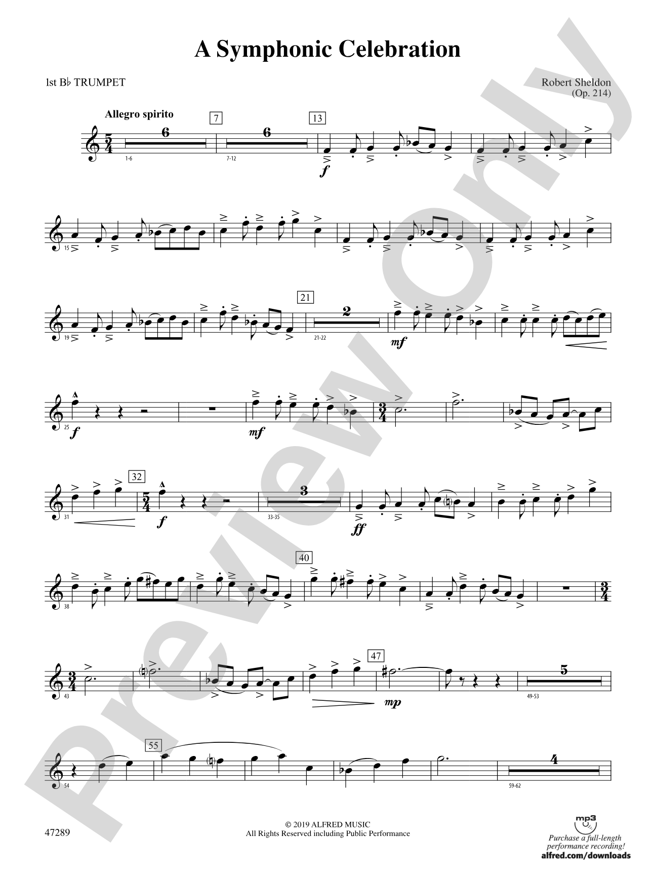 A Symphonic Celebration: 1st B-flat Trumpet