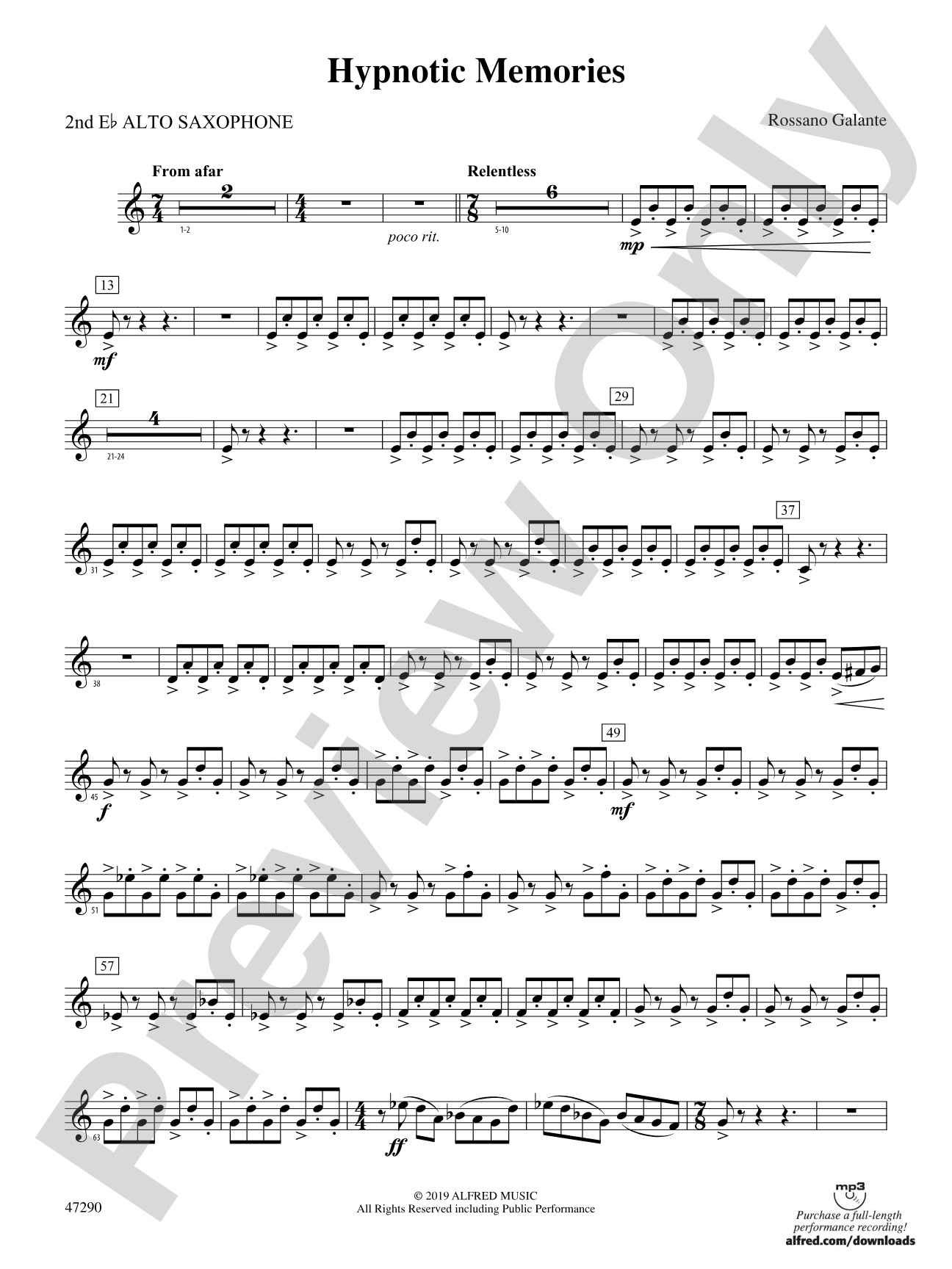 Hypnotic Memories: 2nd E-flat Alto Saxophone