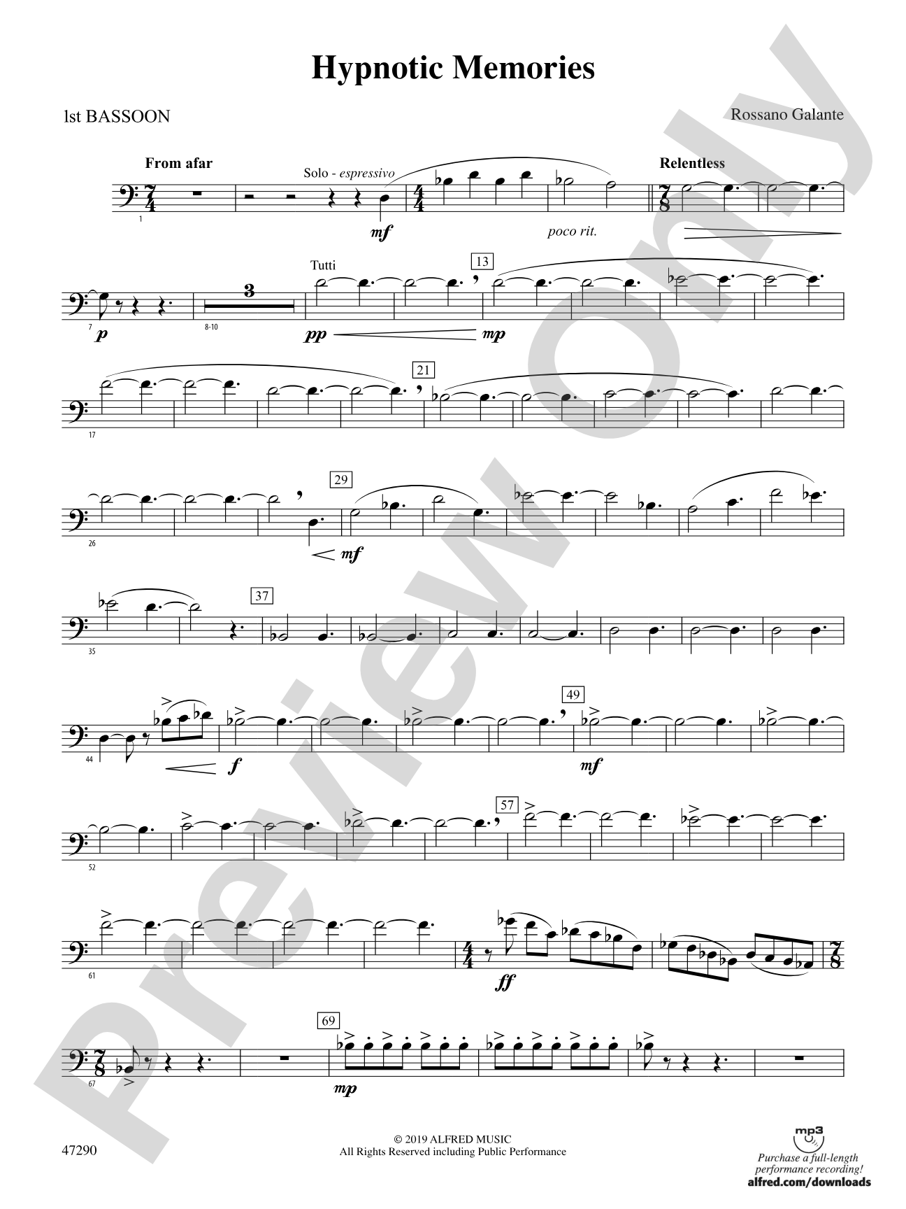 Hypnotic Memories: Bassoon