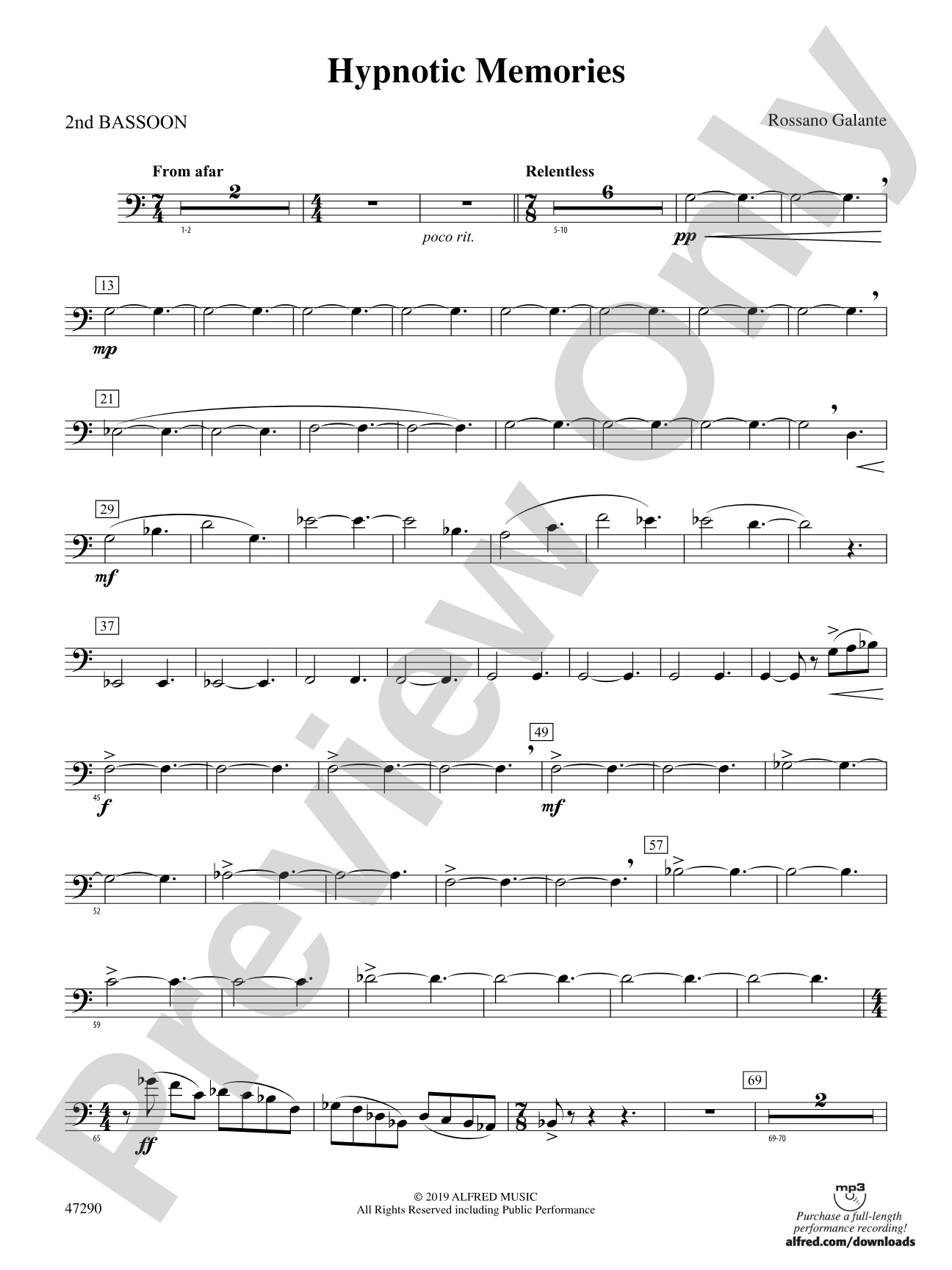 Hypnotic Memories: 2nd Bassoon