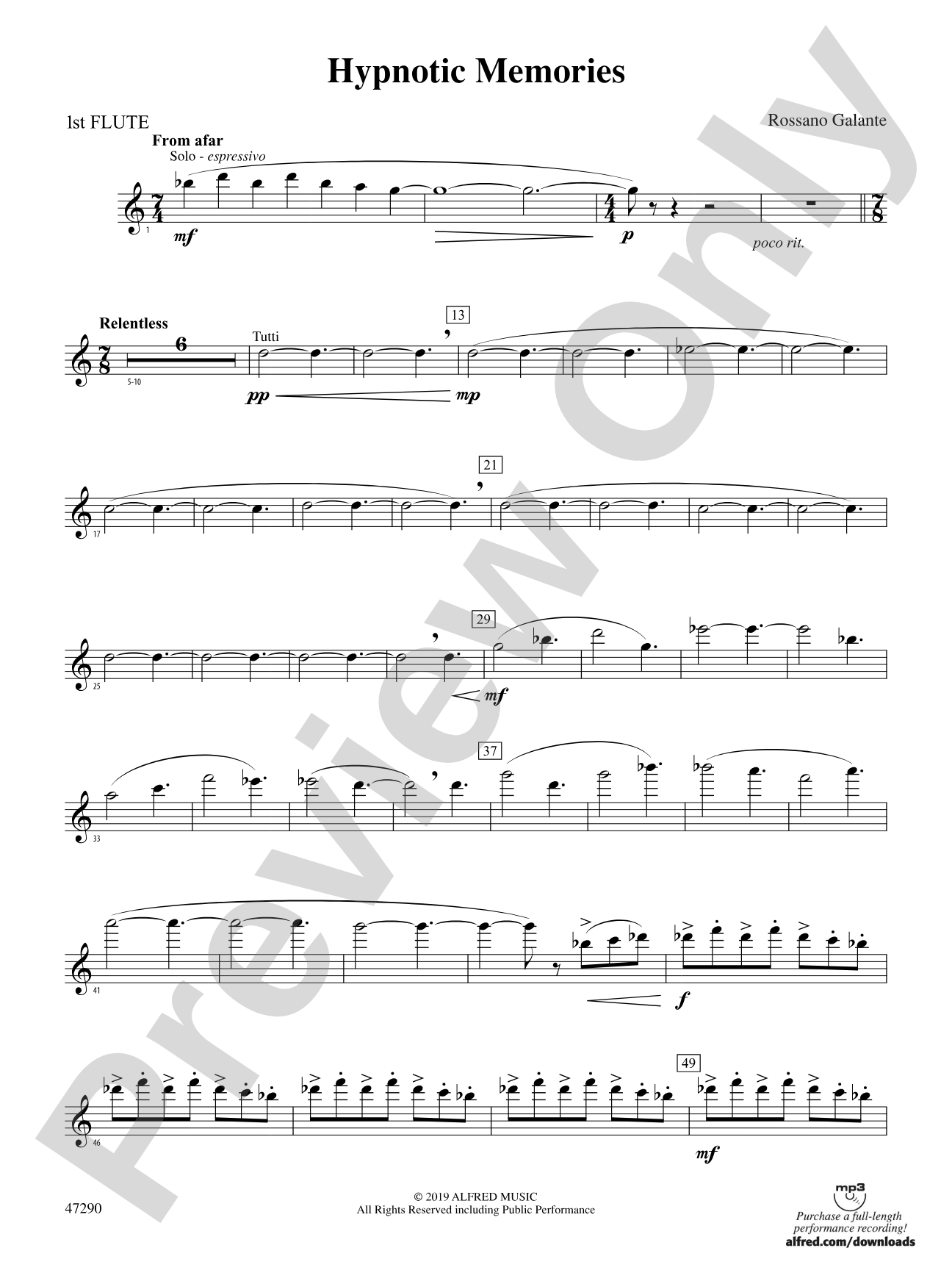 Hypnotic Memories: Flute