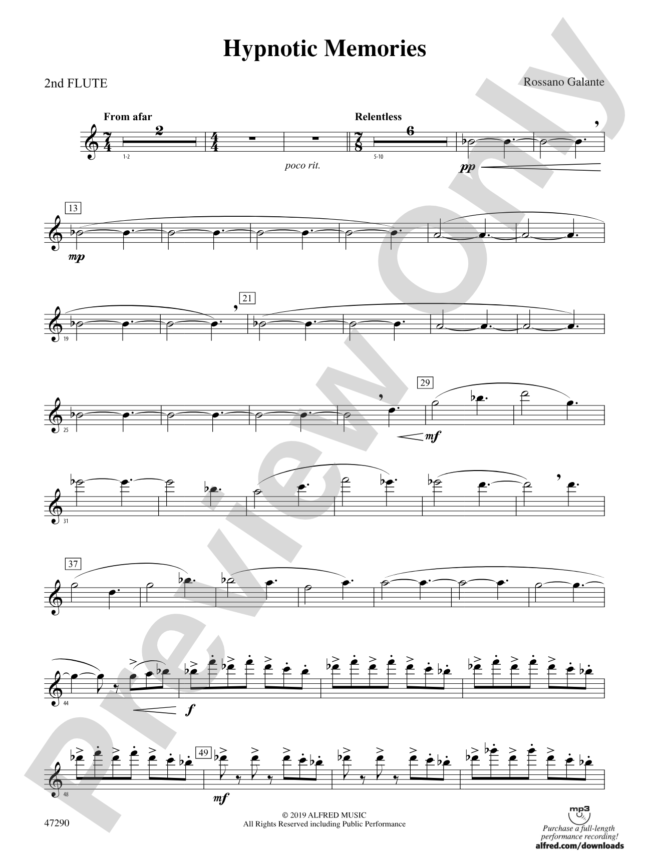Hypnotic Memories: 2nd Flute