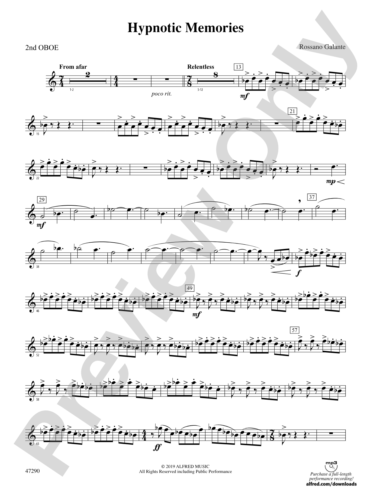 Hypnotic Memories: 2nd Oboe