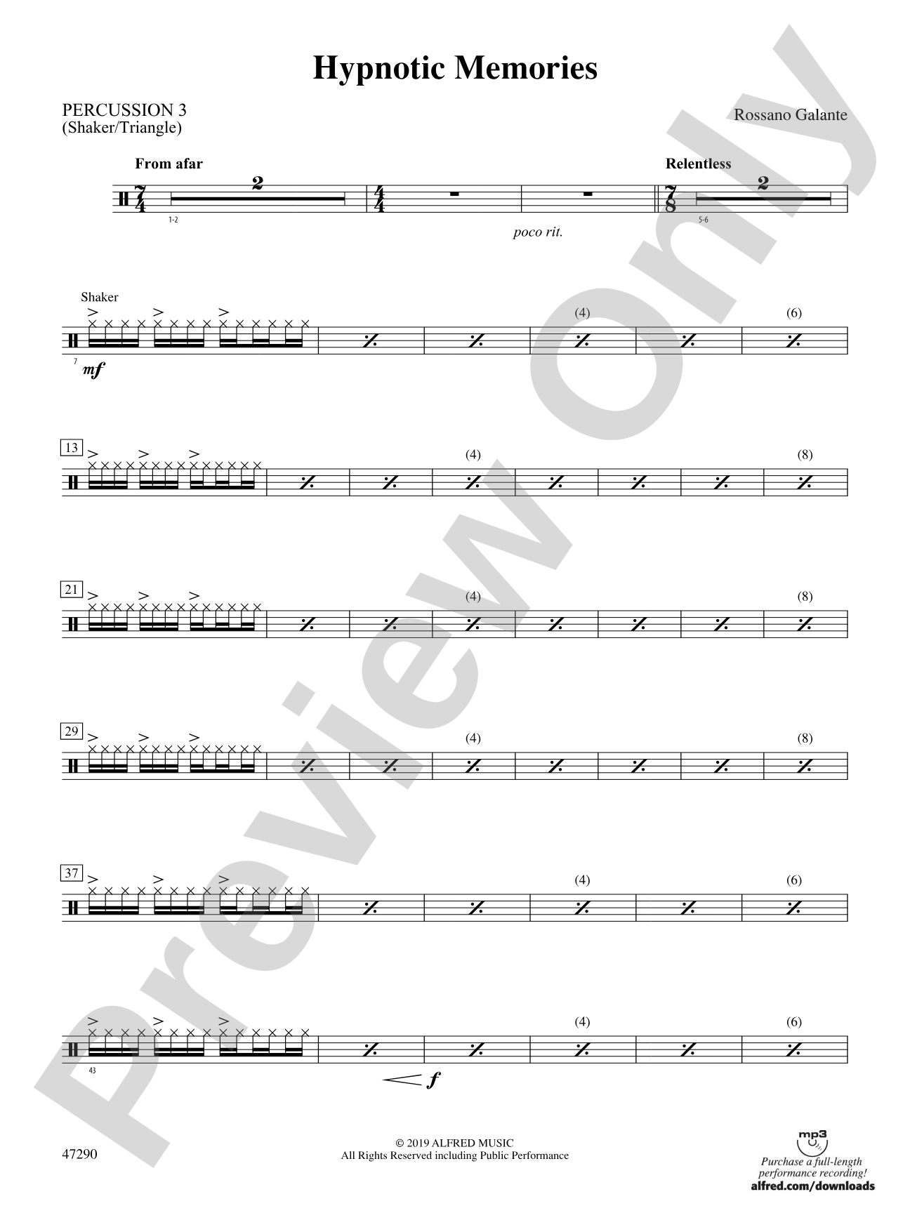 Hypnotic Memories: 3rd Percussion