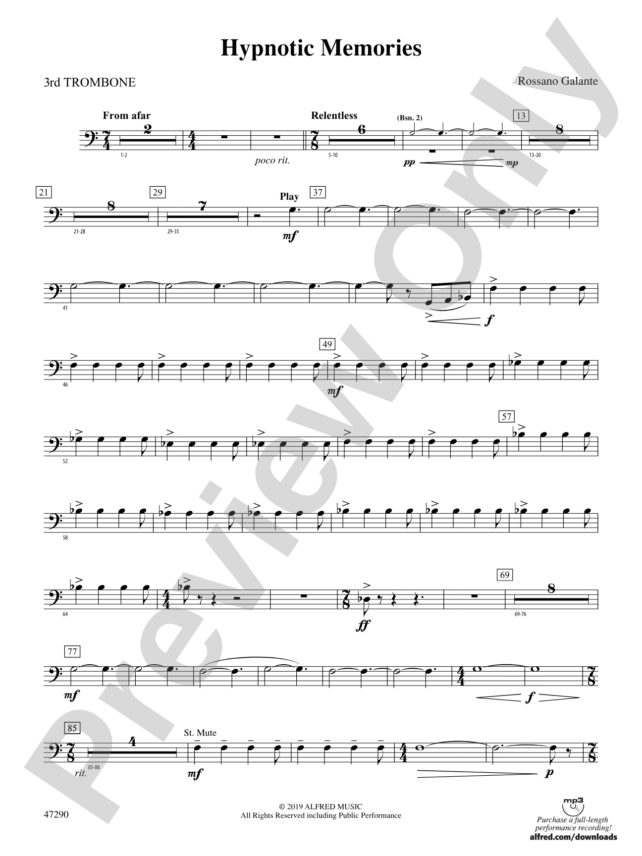 Hypnotic Memories: 3rd Trombone