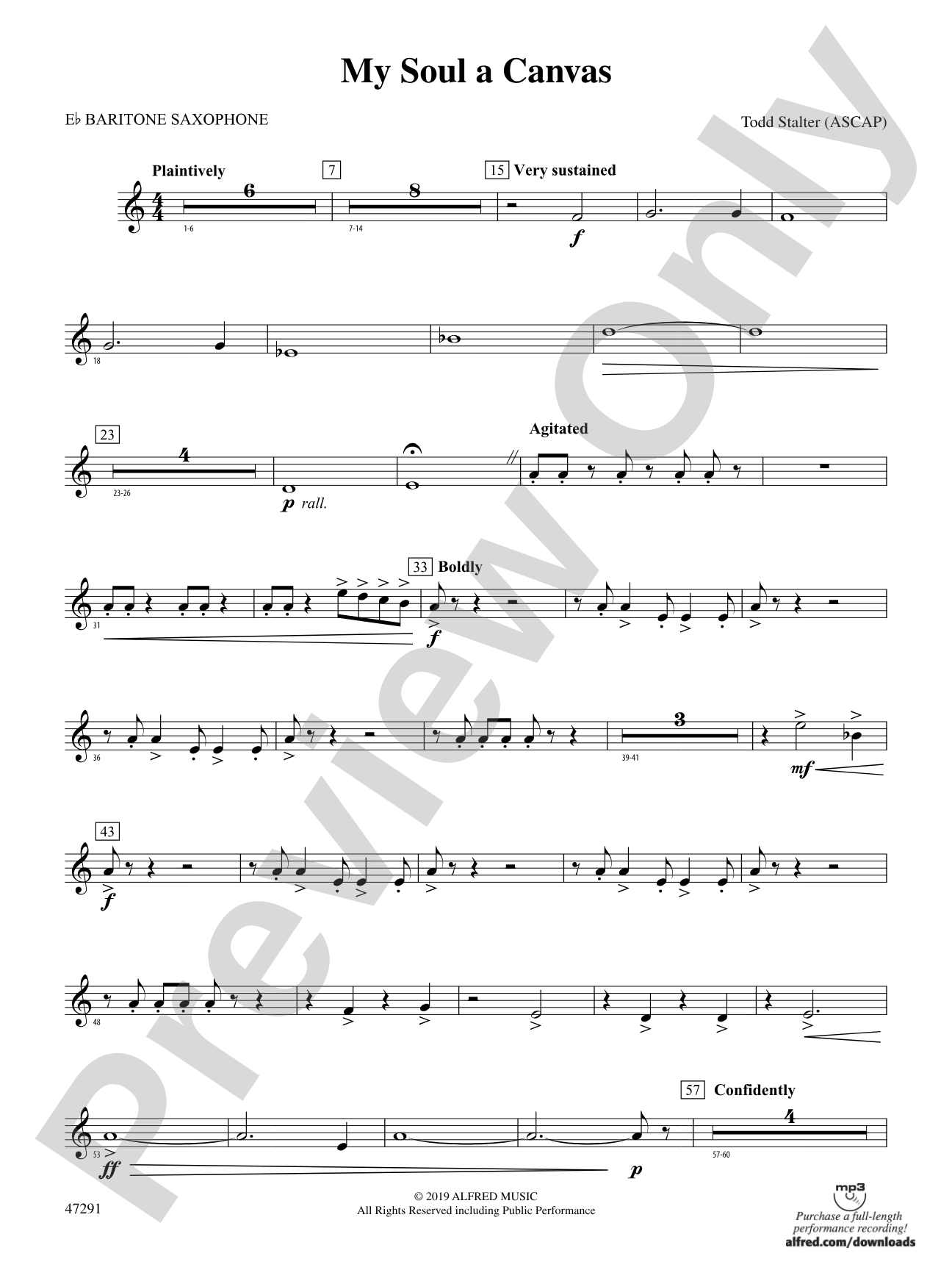 My Soul a Canvas: E-flat Baritone Saxophone