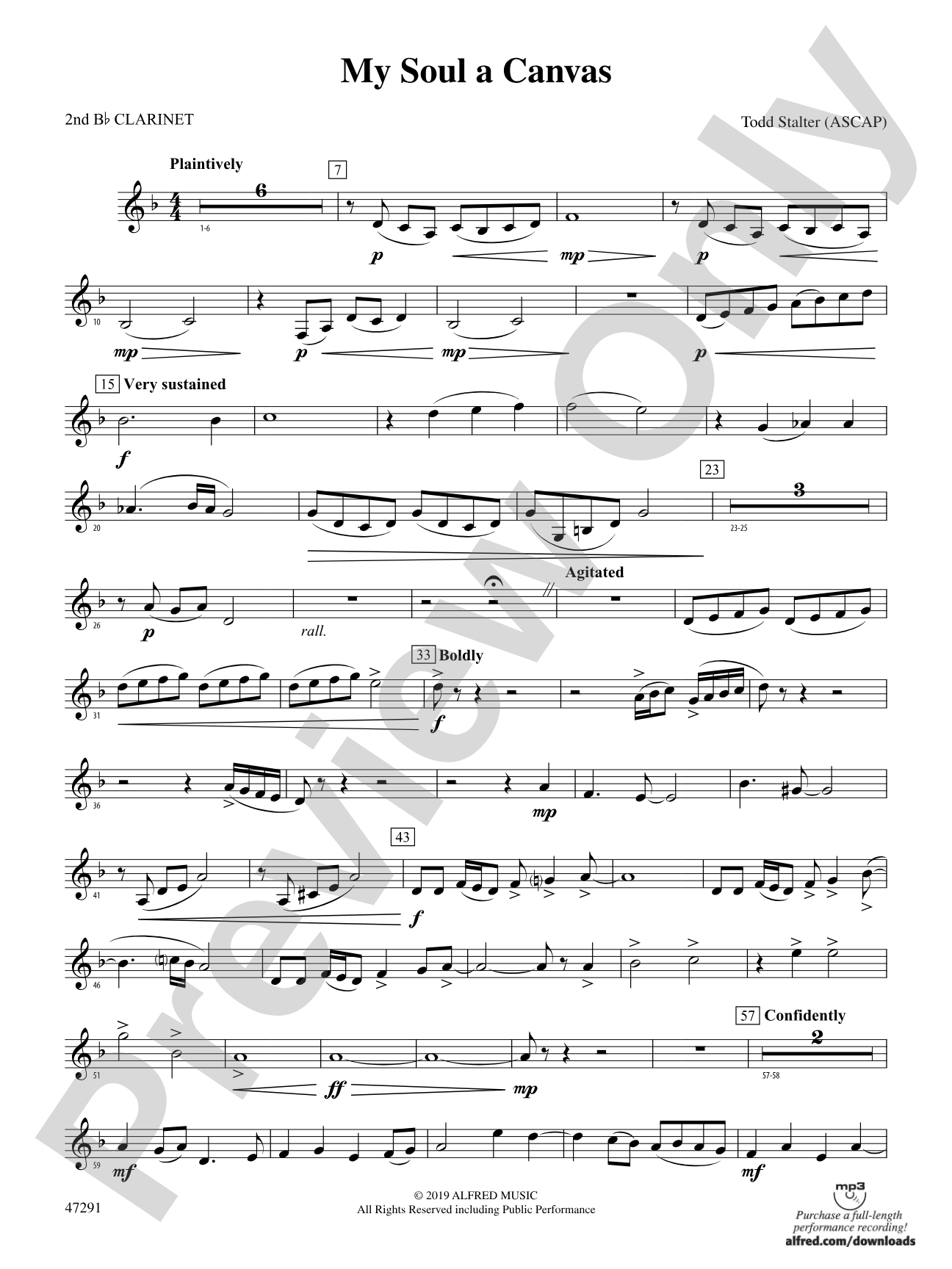 My Soul a Canvas: 2nd B-flat Clarinet
