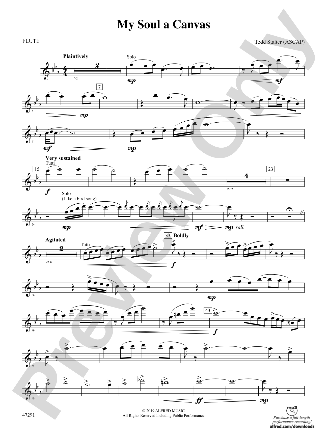 My Soul a Canvas: Flute