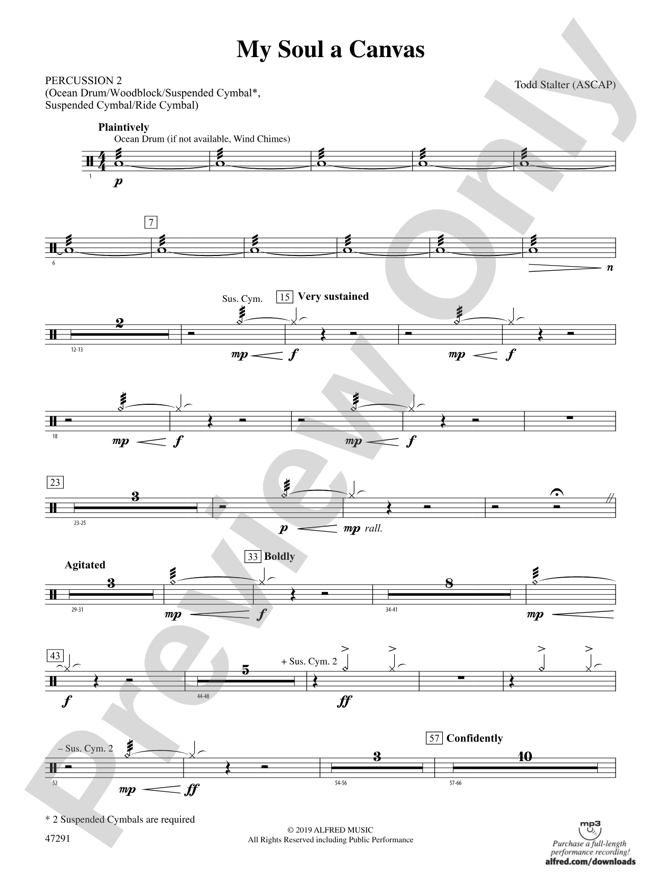 My Soul a Canvas: 2nd Percussion