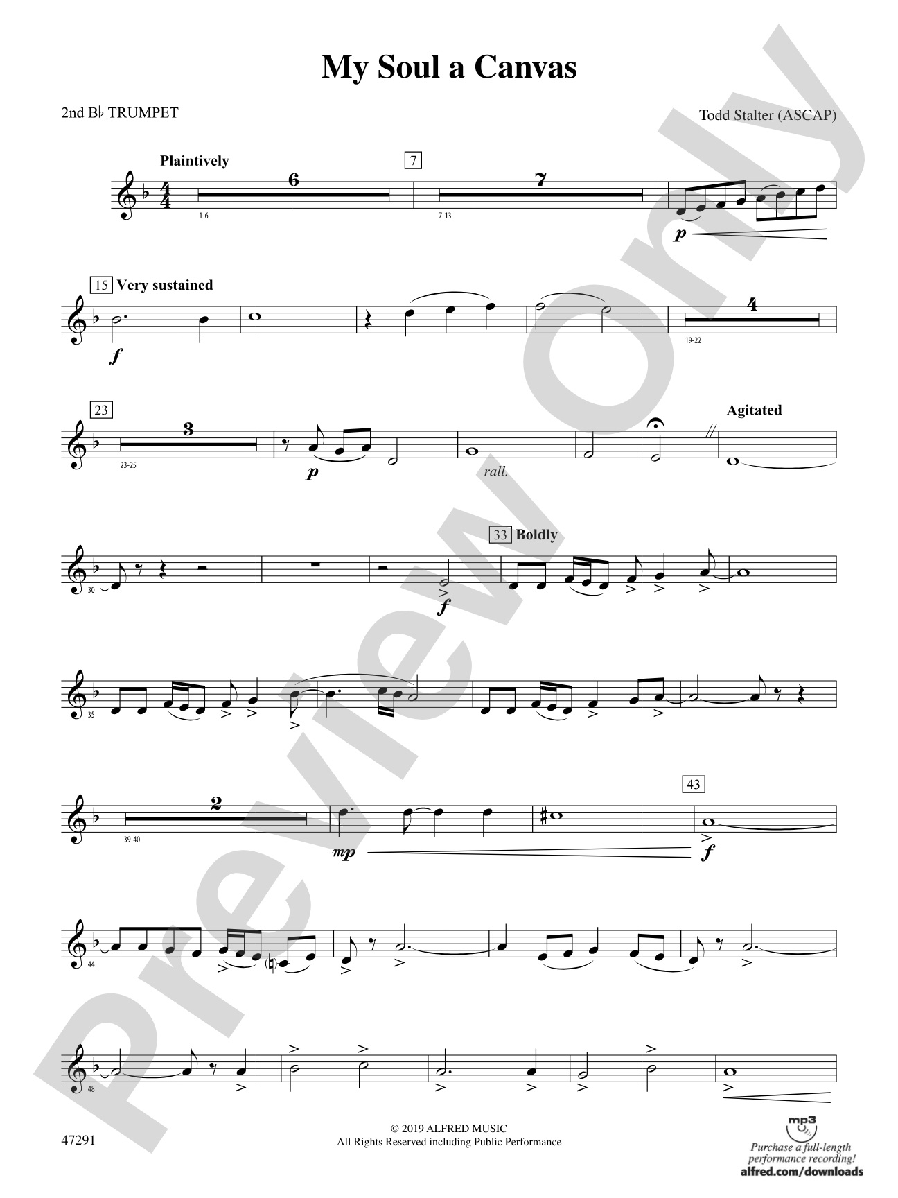 My Soul a Canvas: 2nd B-flat Trumpet