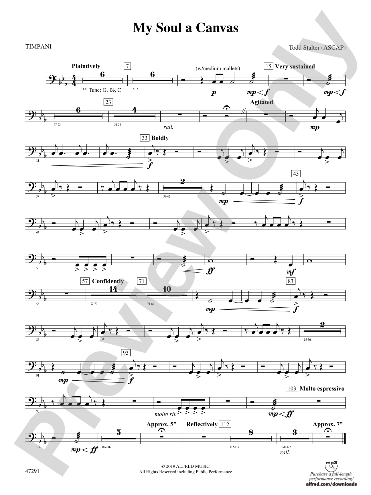 My Soul a Canvas: Timpani