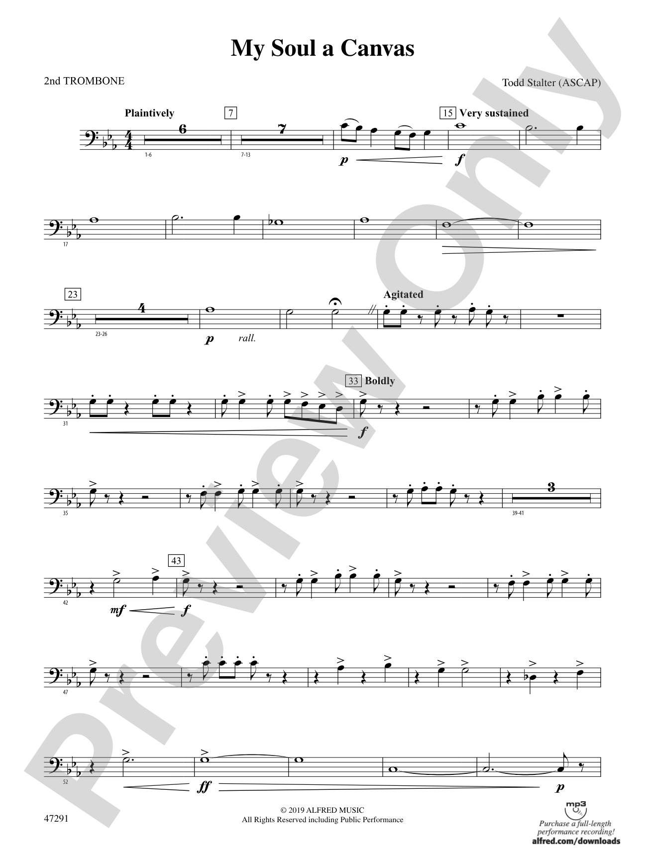 My Soul a Canvas: 2nd Trombone