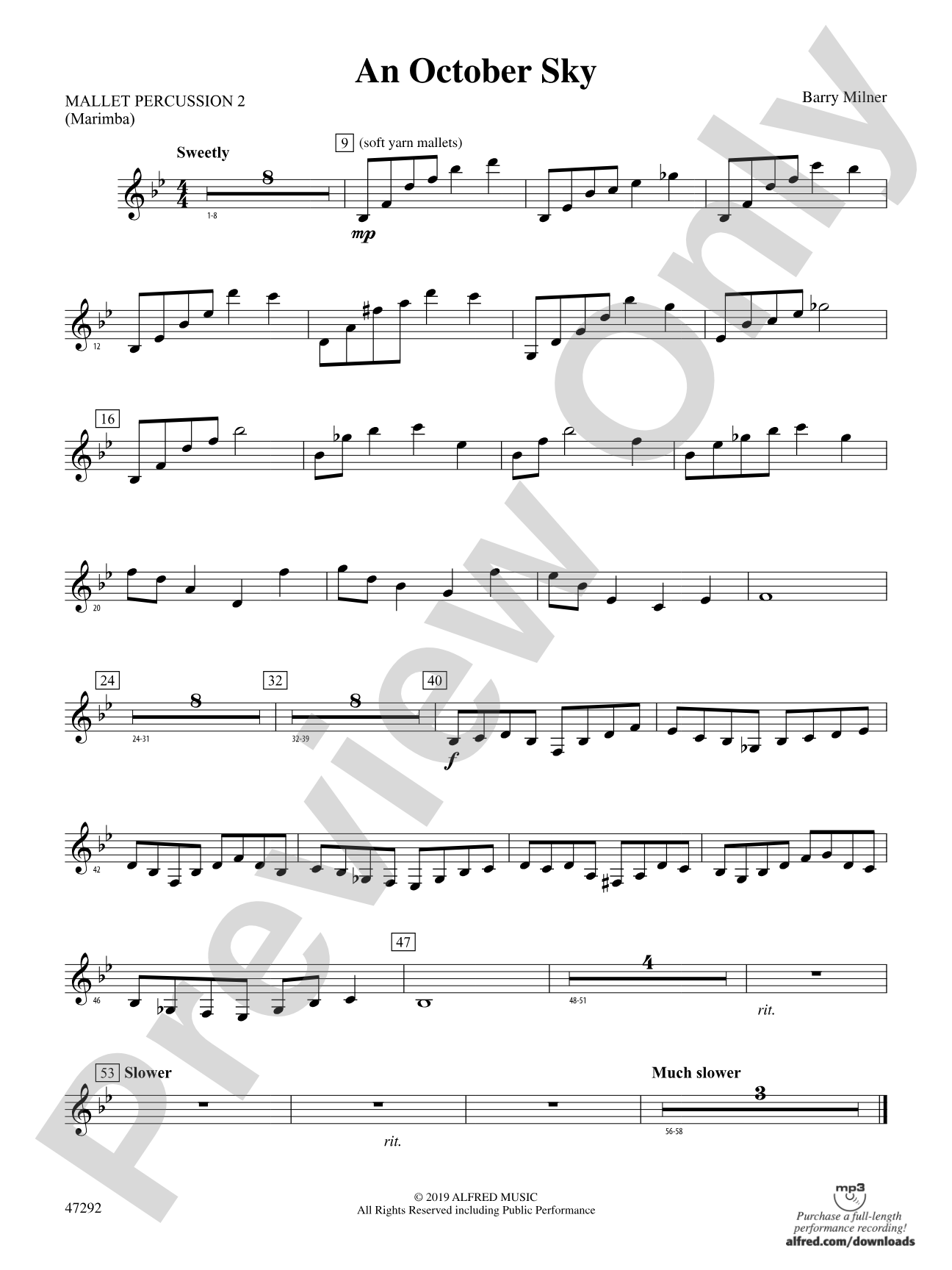 An October Sky: 2nd Mallet Percussion