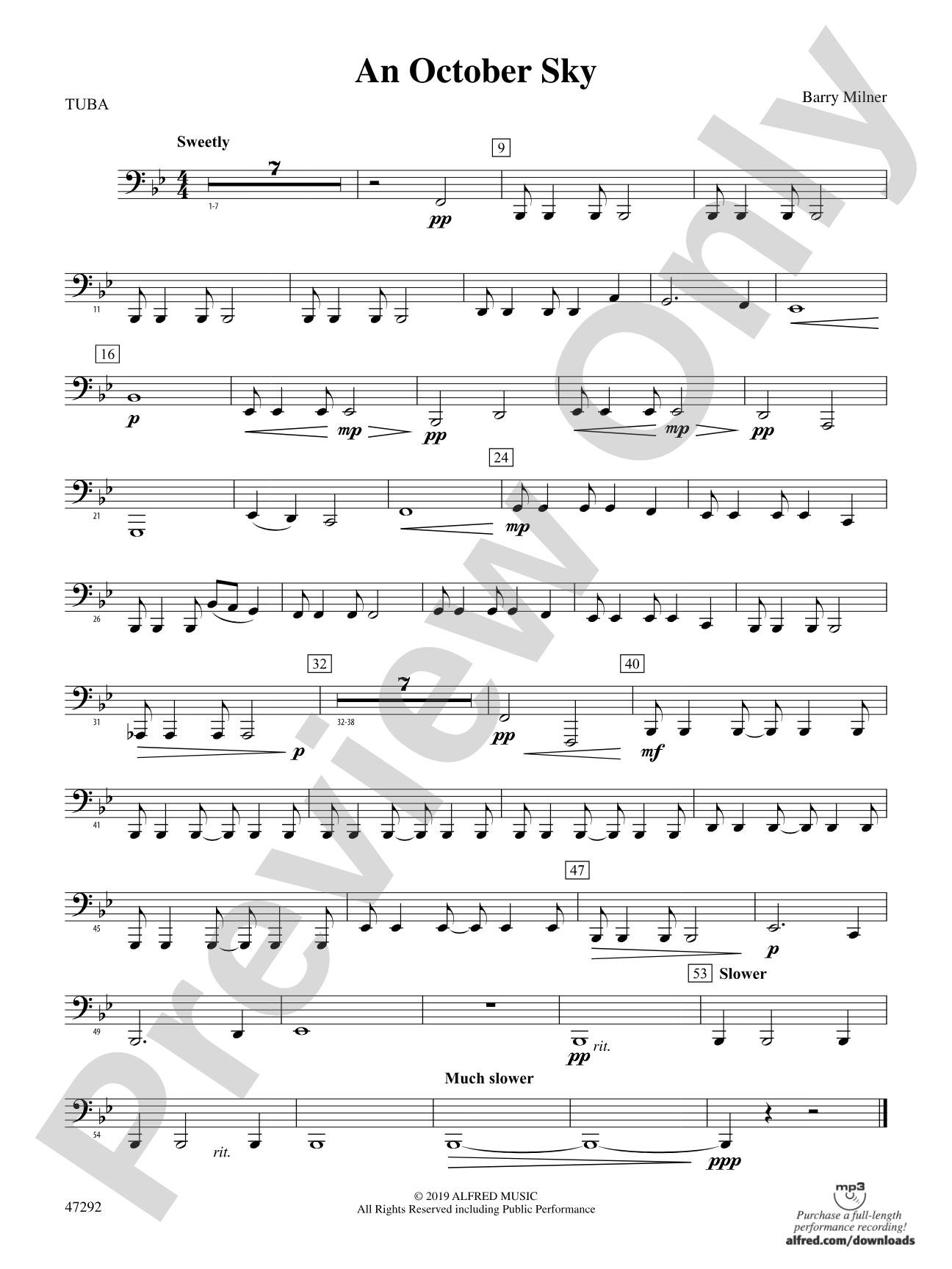 An October Sky: Tuba