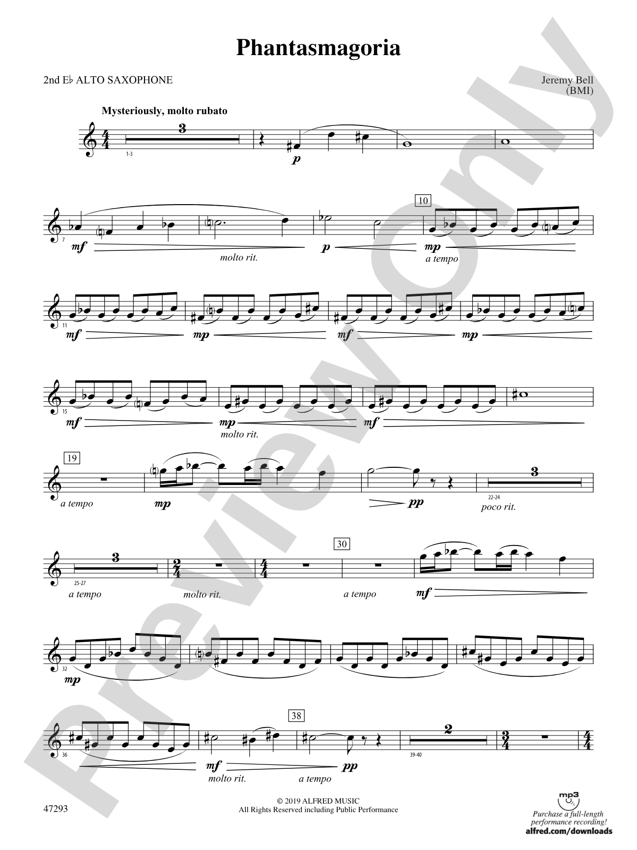 Phantasmagoria: 2nd E-flat Alto Saxophone