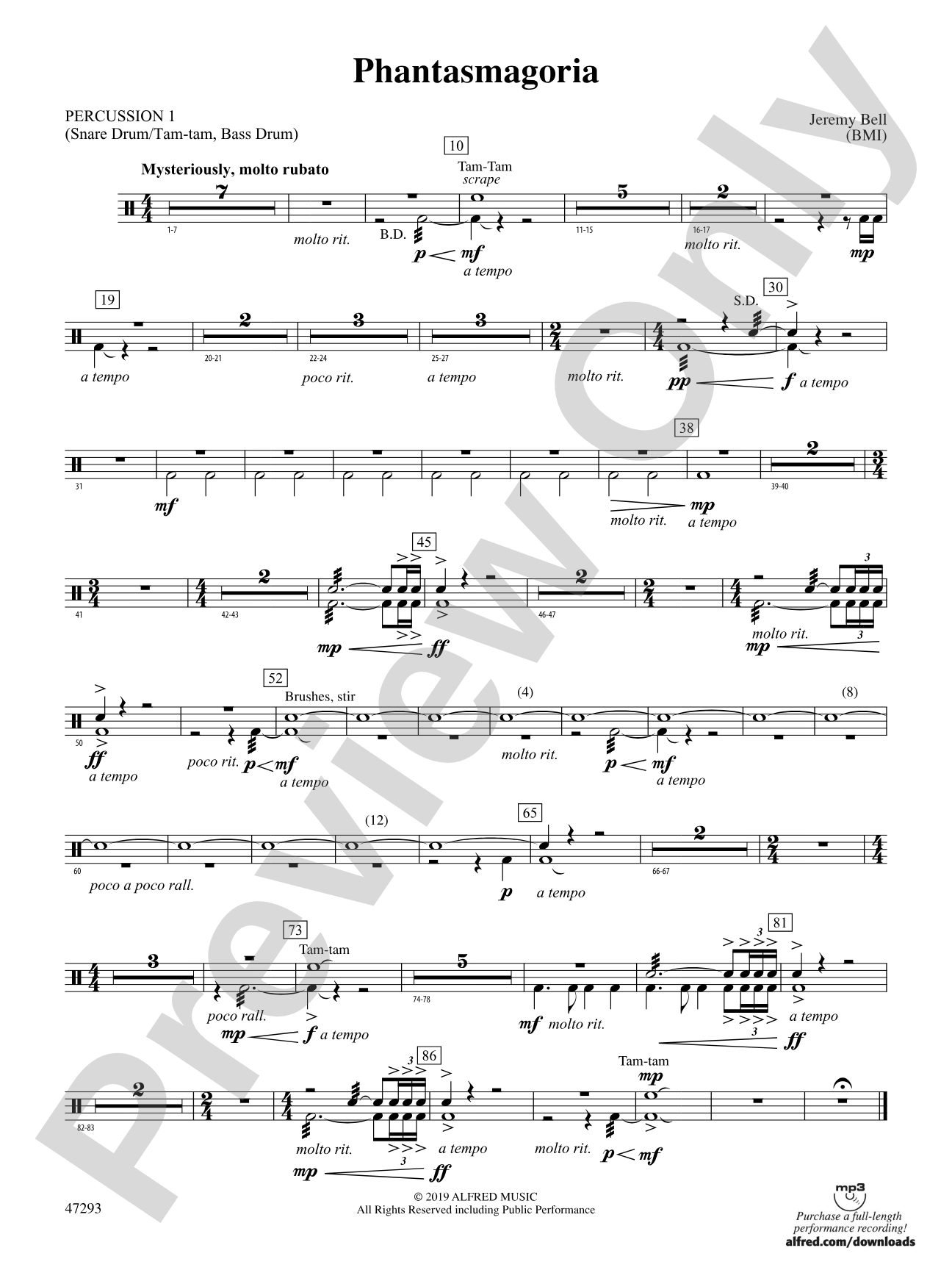 Phantasmagoria: 1st Percussion