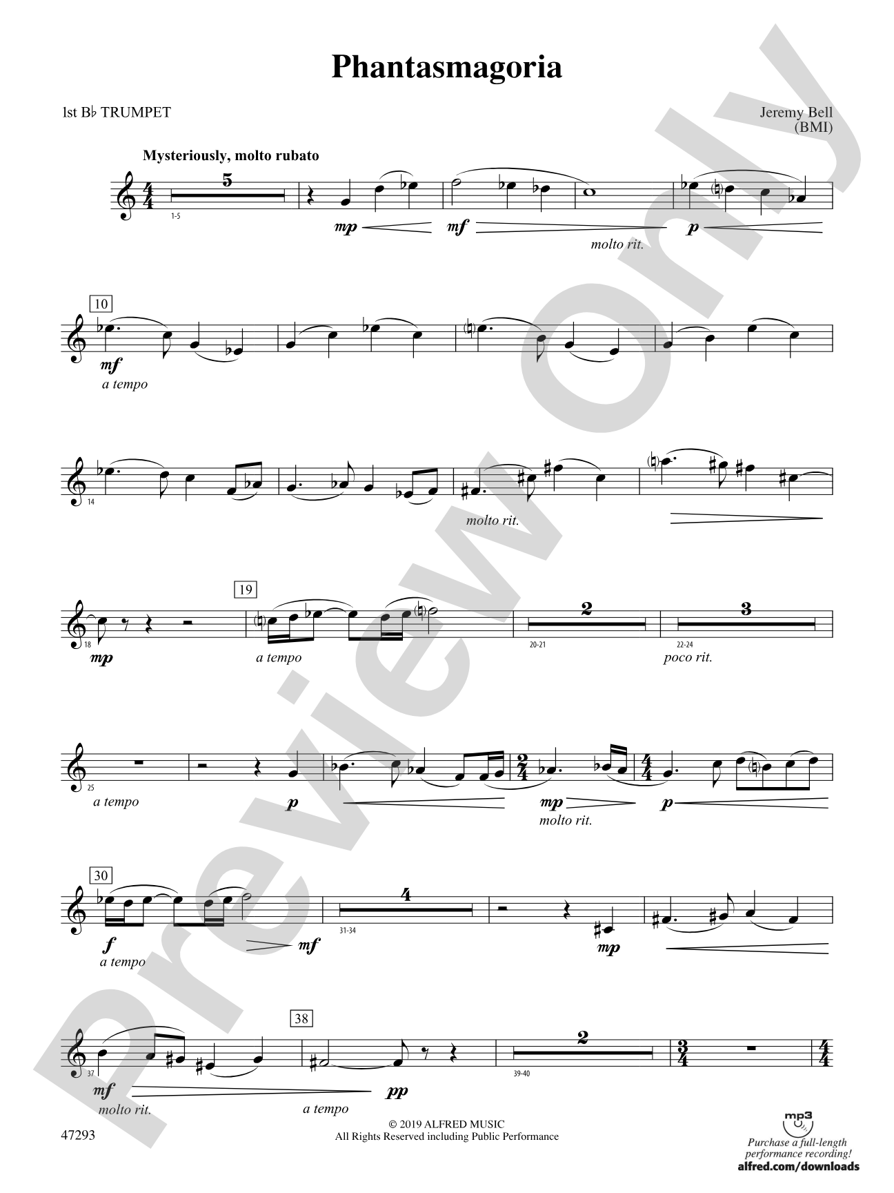 Phantasmagoria: 1st B-flat Trumpet