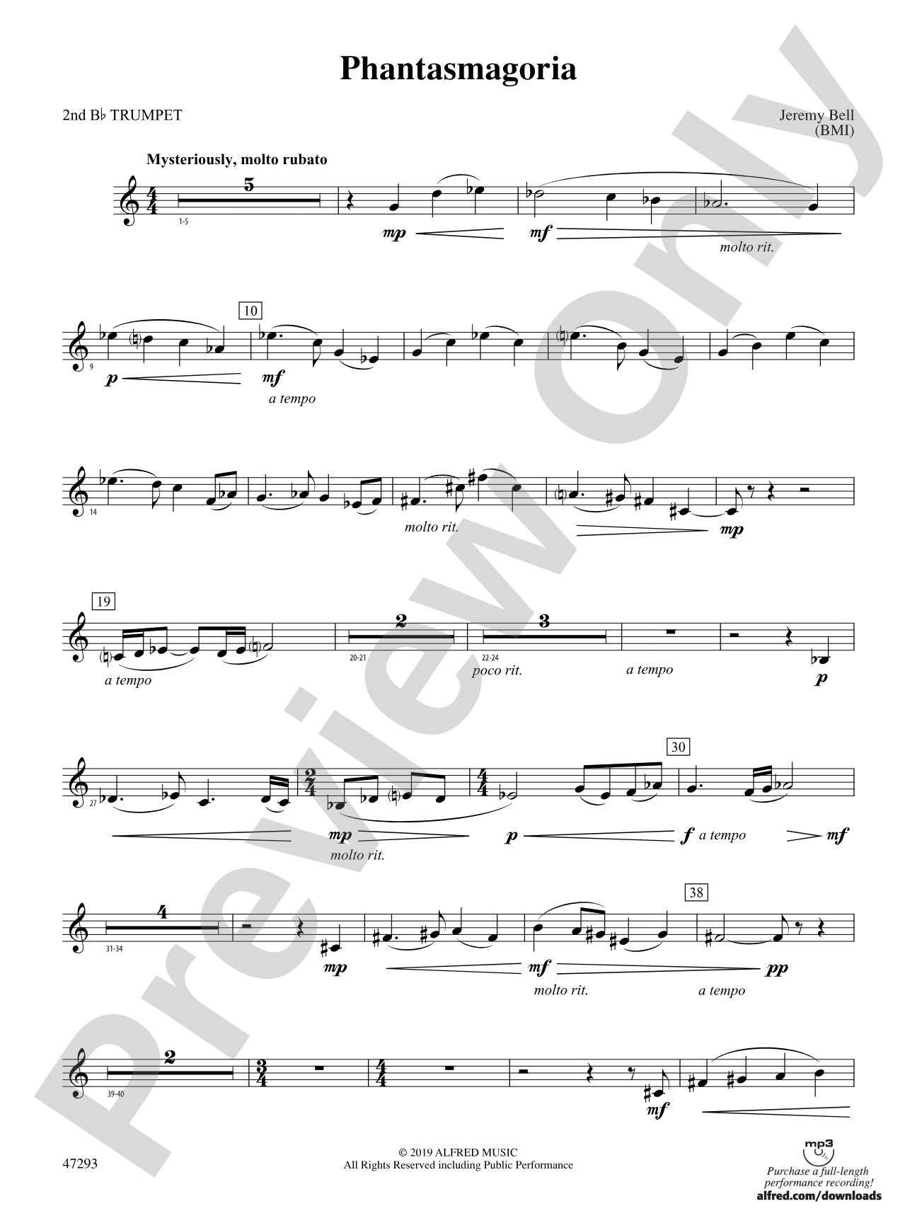 Phantasmagoria: 2nd B-flat Trumpet