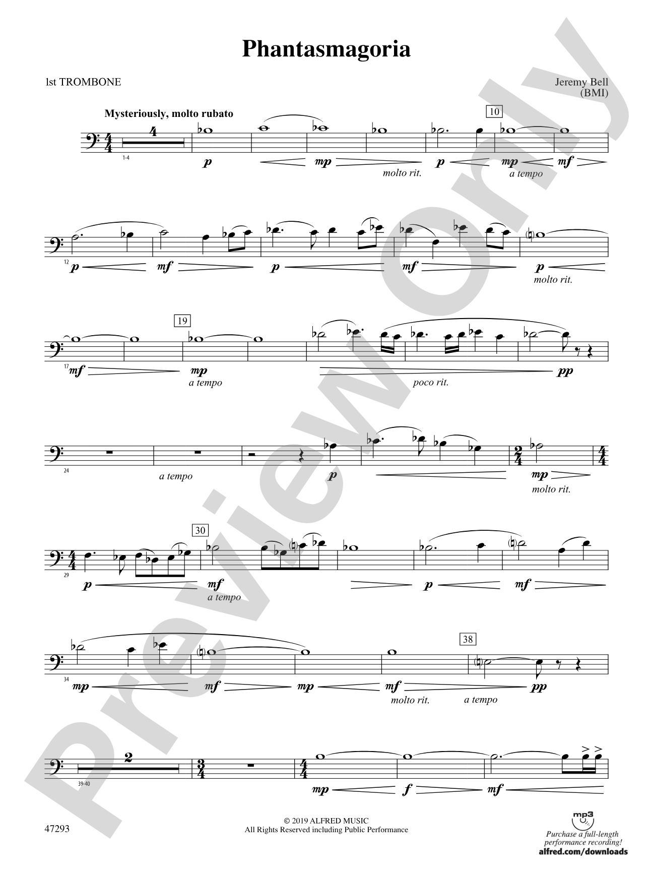 Phantasmagoria: 1st Trombone