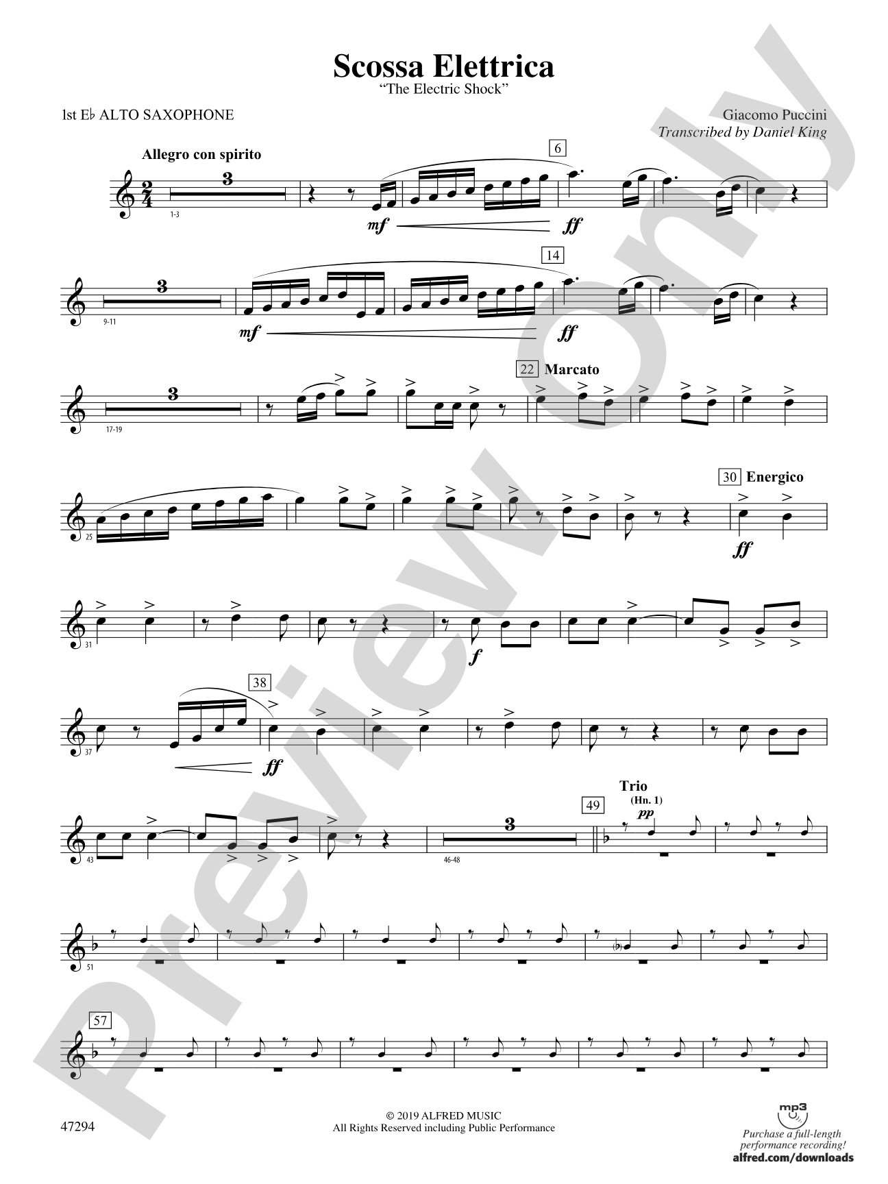 Scossa Elettrica: E-flat Alto Saxophone