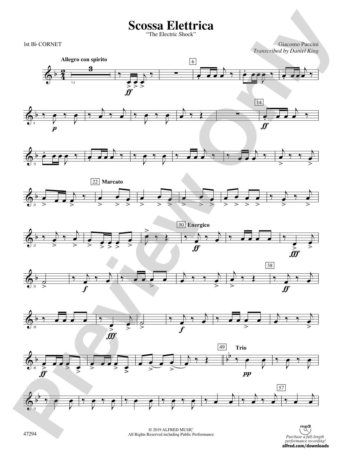 Scossa Elettrica: 1st B-flat Cornet