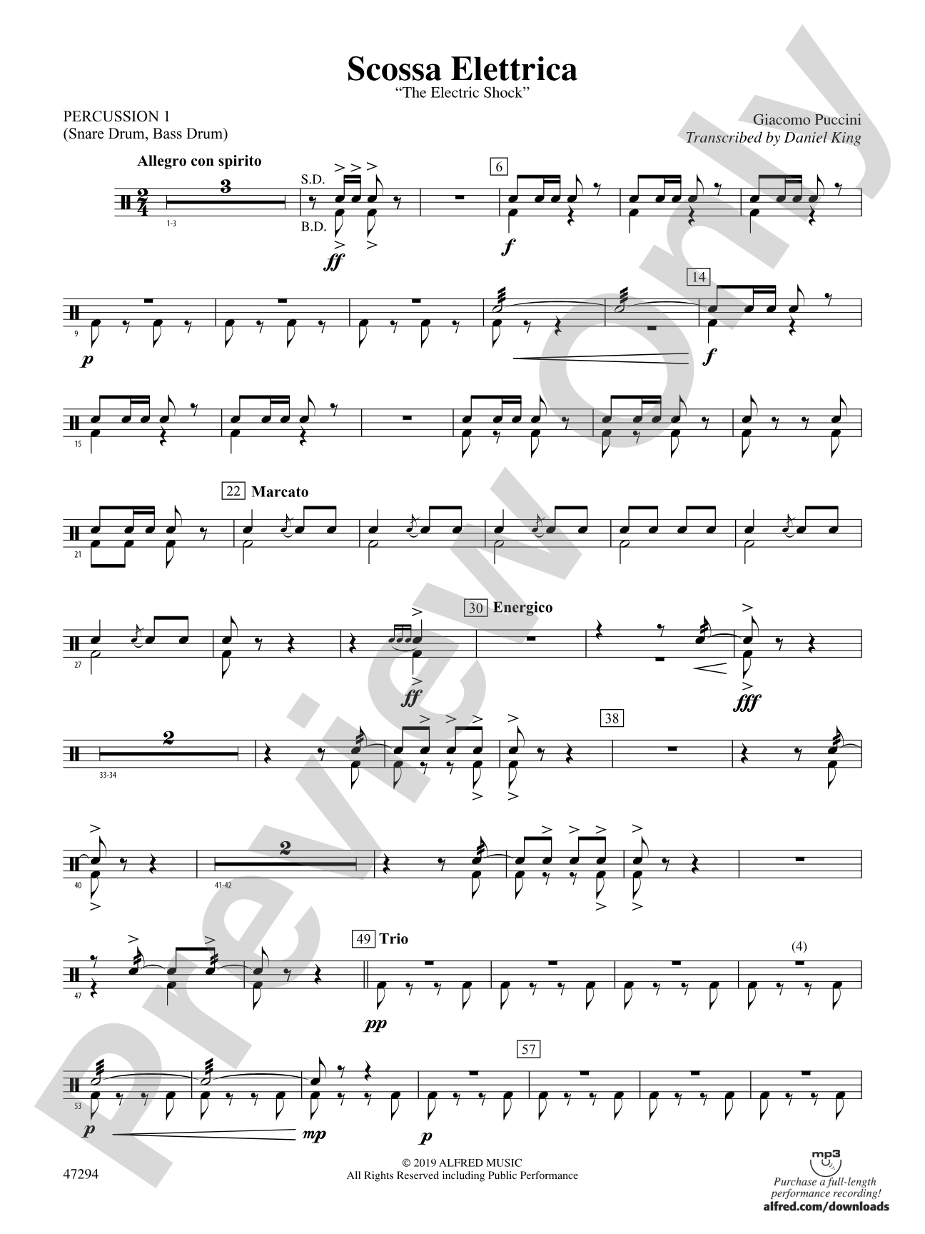 Scossa Elettrica: 1st Percussion