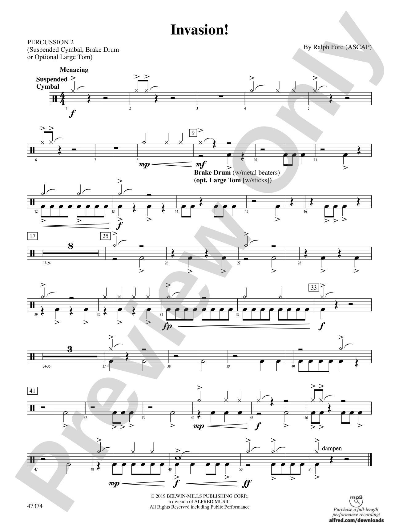 Invasion!: 2nd Percussion