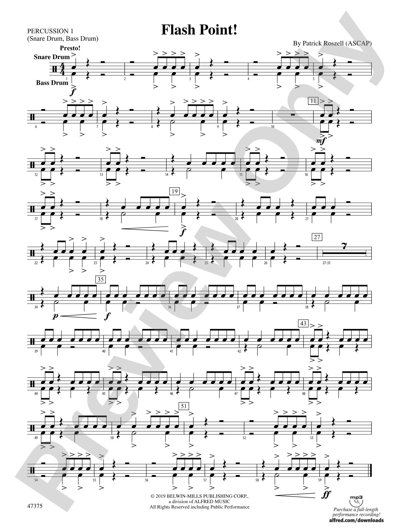 Flash Point!: 1st Percussion