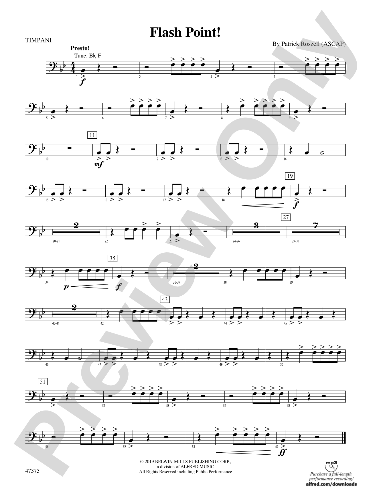 Flash Point!: Timpani