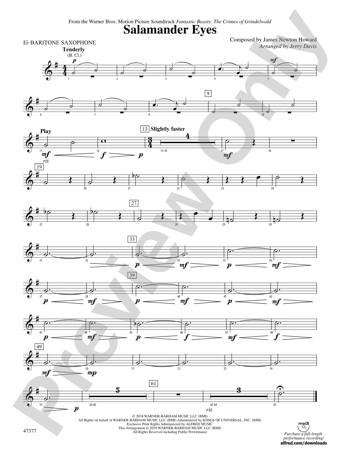Salamander Eyes: E-flat Baritone Saxophone