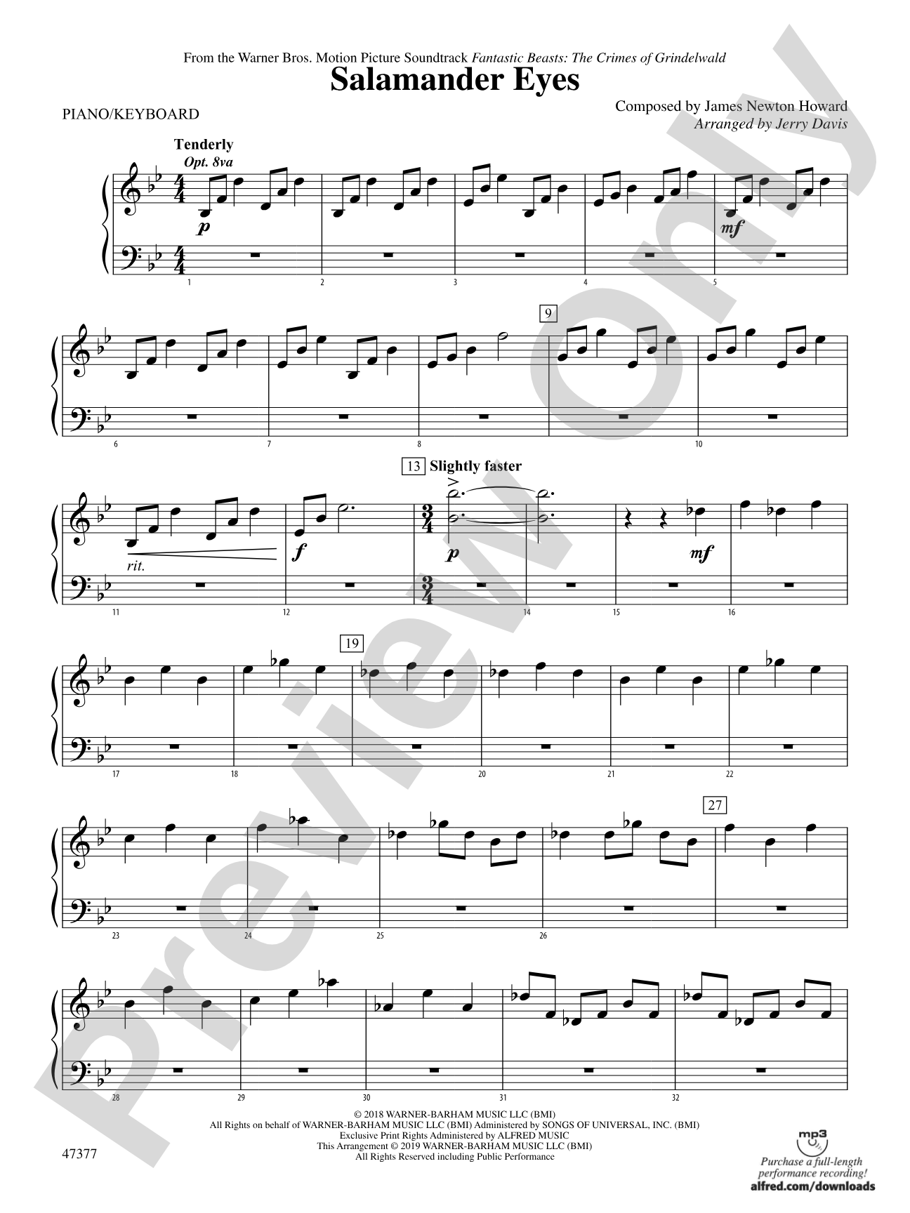 Salamander Eyes: Piano Accompaniment