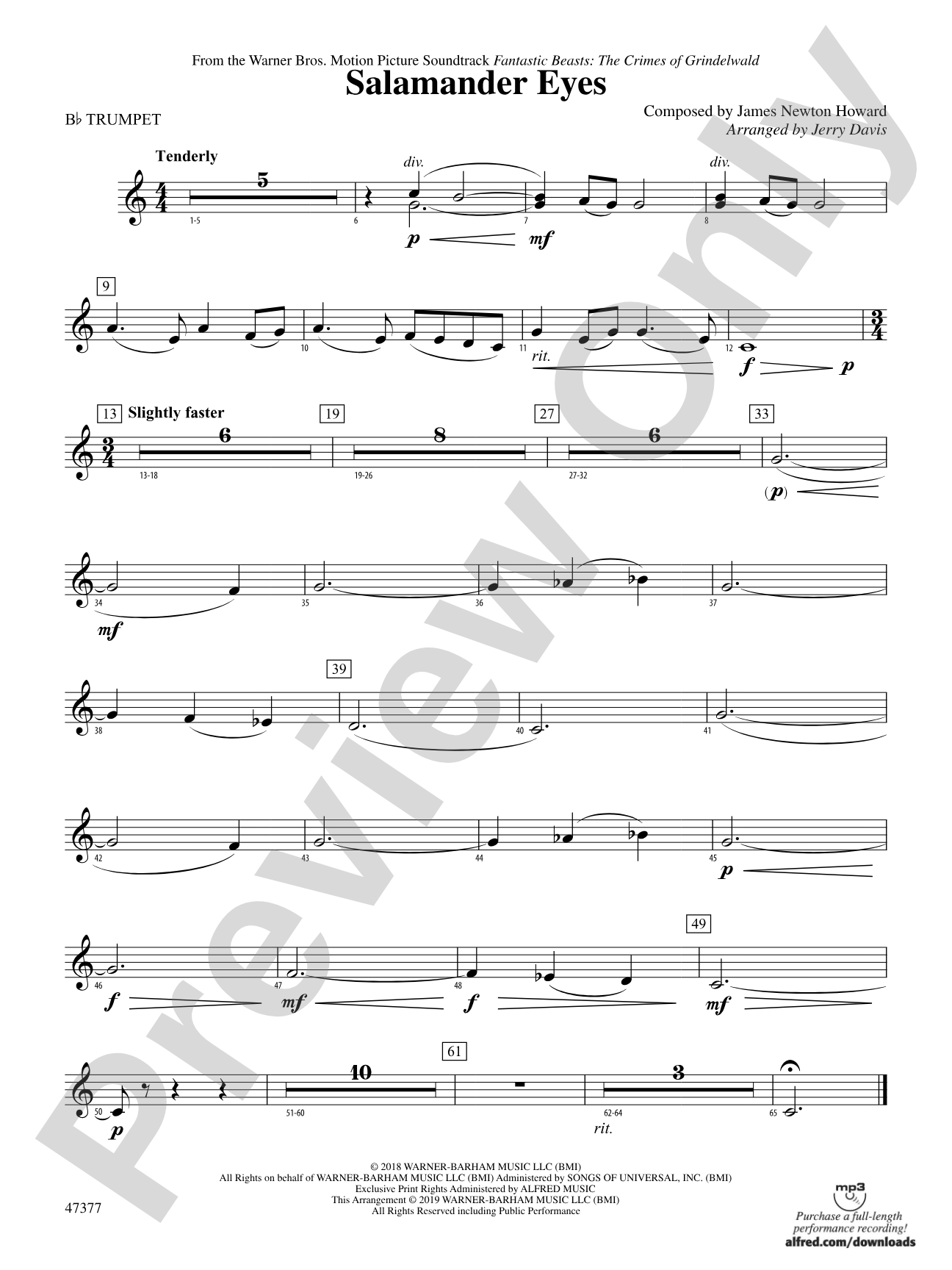 Salamander Eyes: 1st B-flat Trumpet