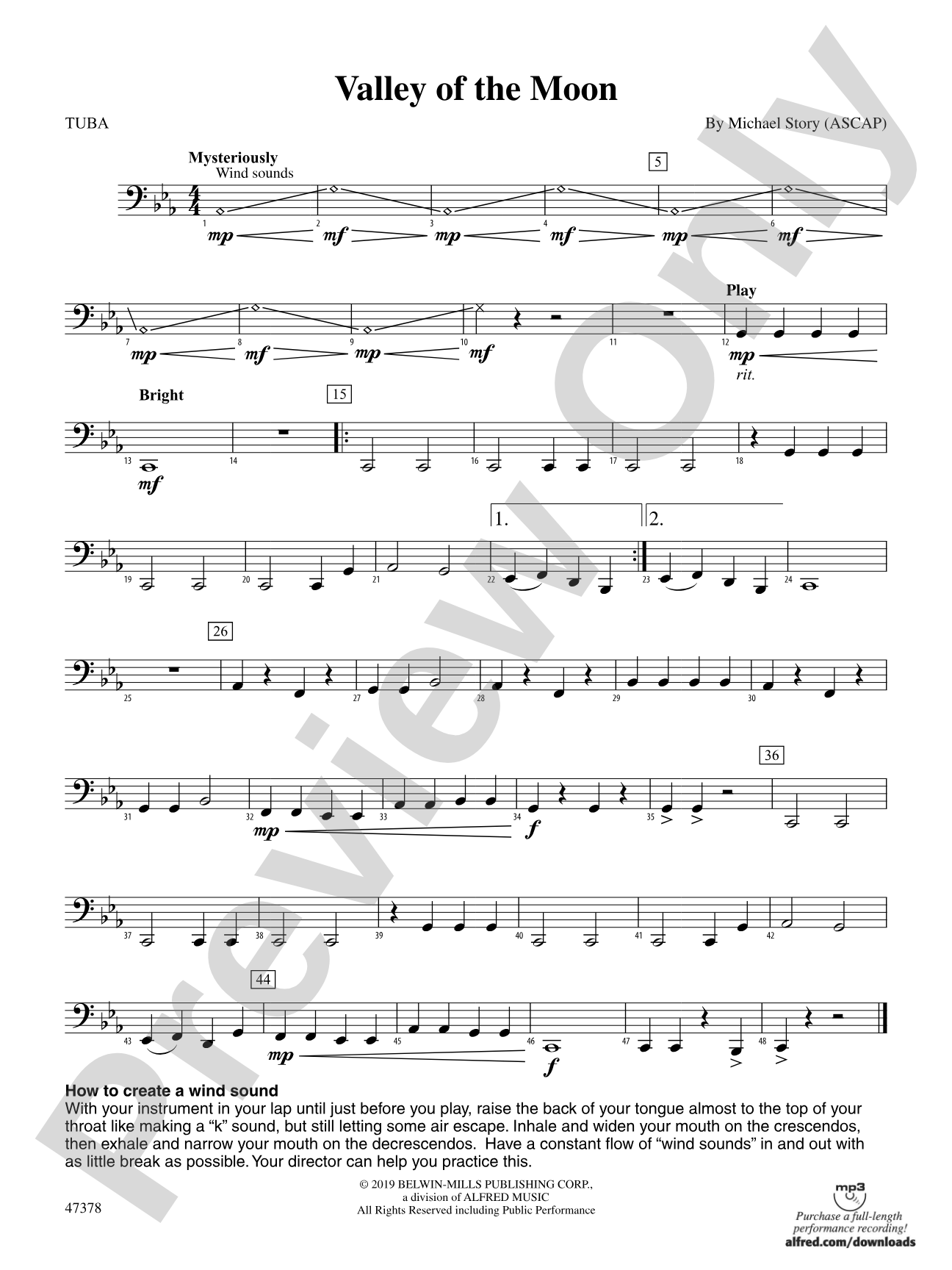 Valley of the Moon: Tuba