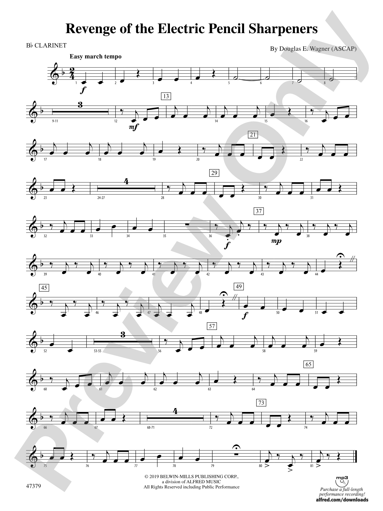 Revenge of the Electric Pencil Sharpeners: 1st B-flat Clarinet