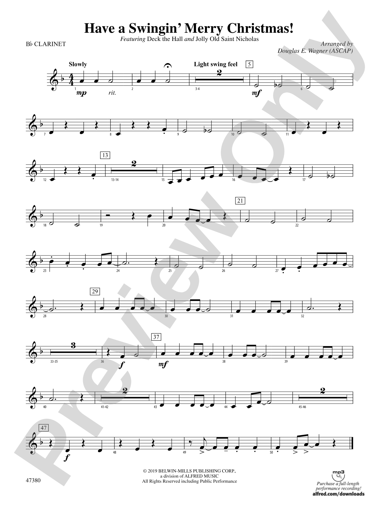 Have a Swingin' Merry Christmas!: 1st B-flat Clarinet