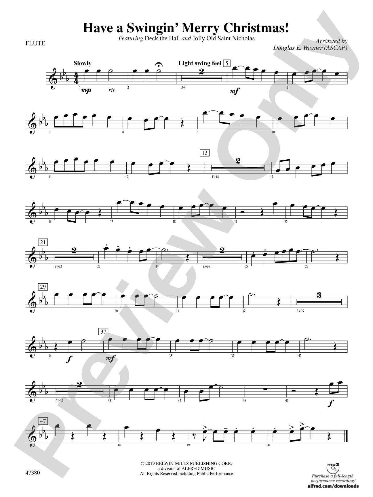 Have a Swingin' Merry Christmas!: Flute