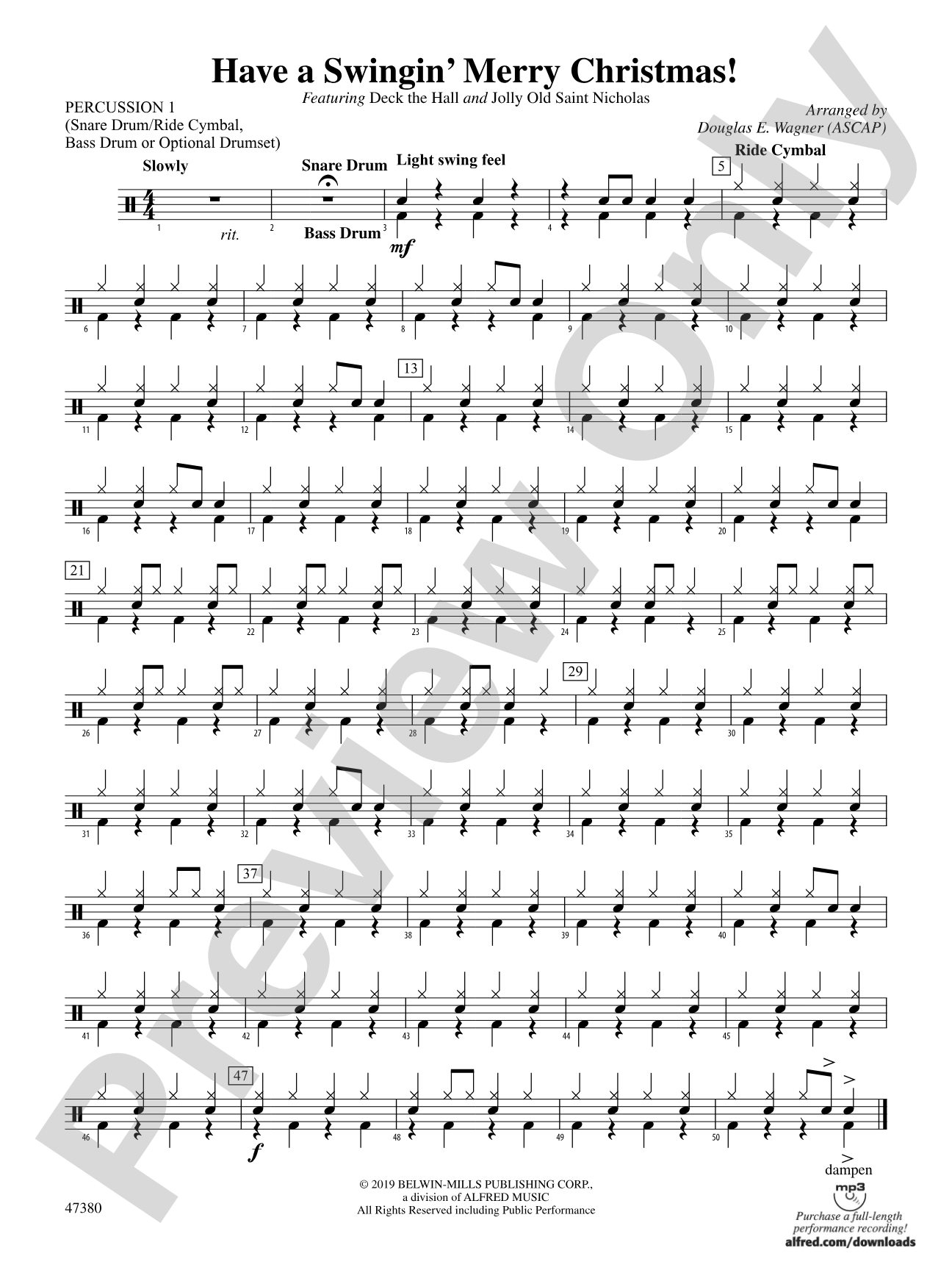 Have a Swingin' Merry Christmas!: 1st Percussion