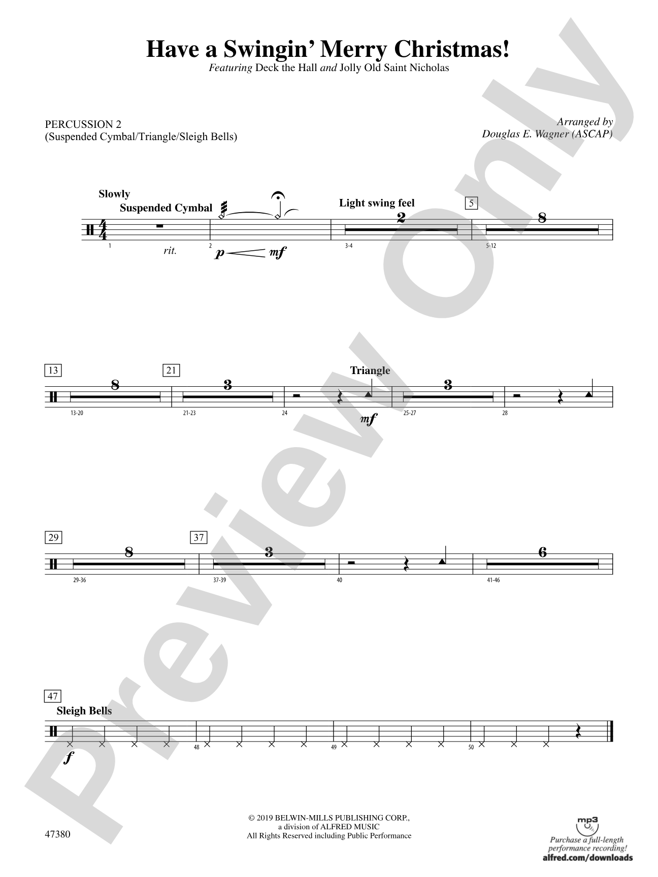 Have a Swingin' Merry Christmas!: 2nd Percussion
