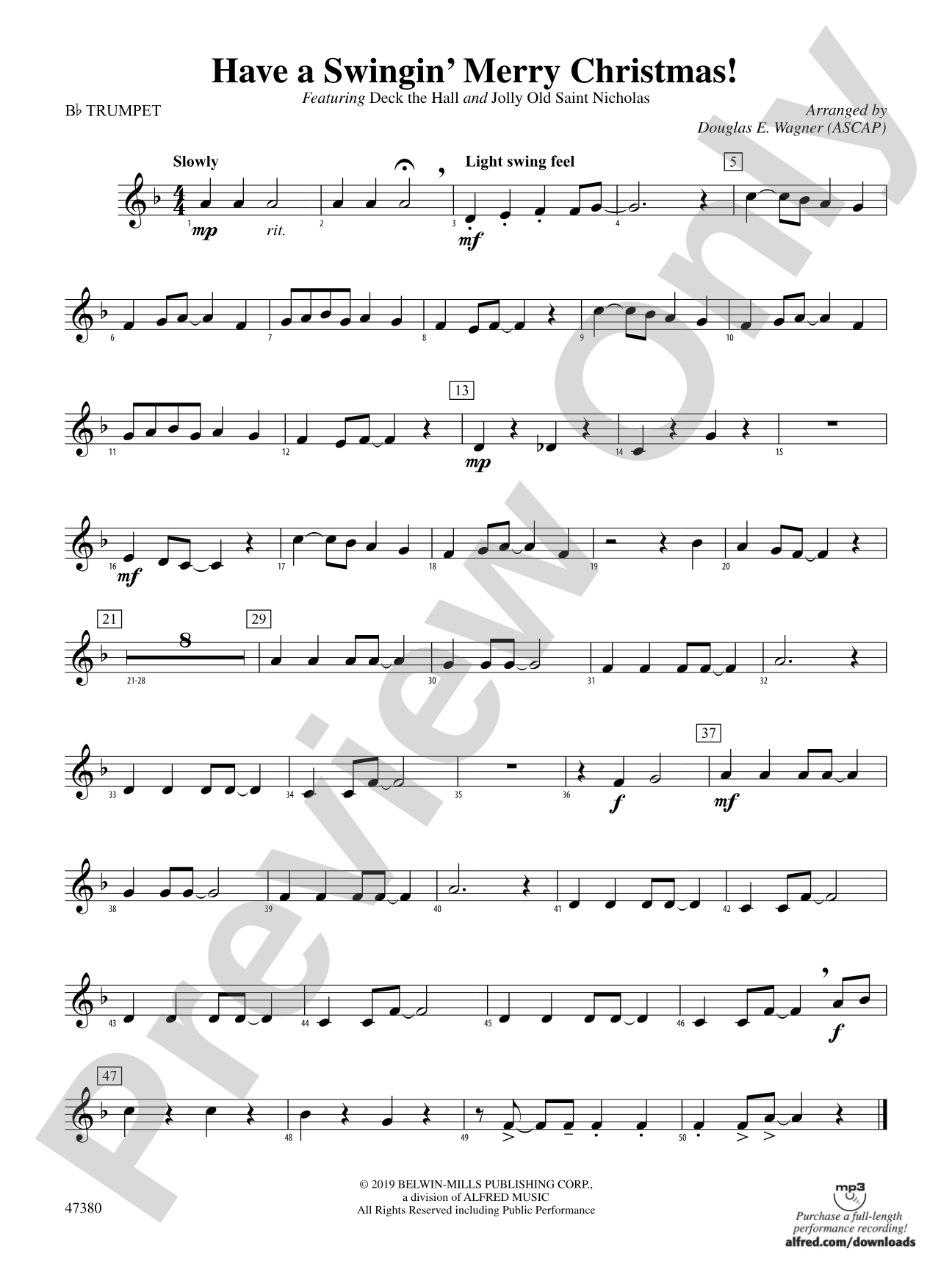 Have a Swingin' Merry Christmas!: 1st B-flat Trumpet