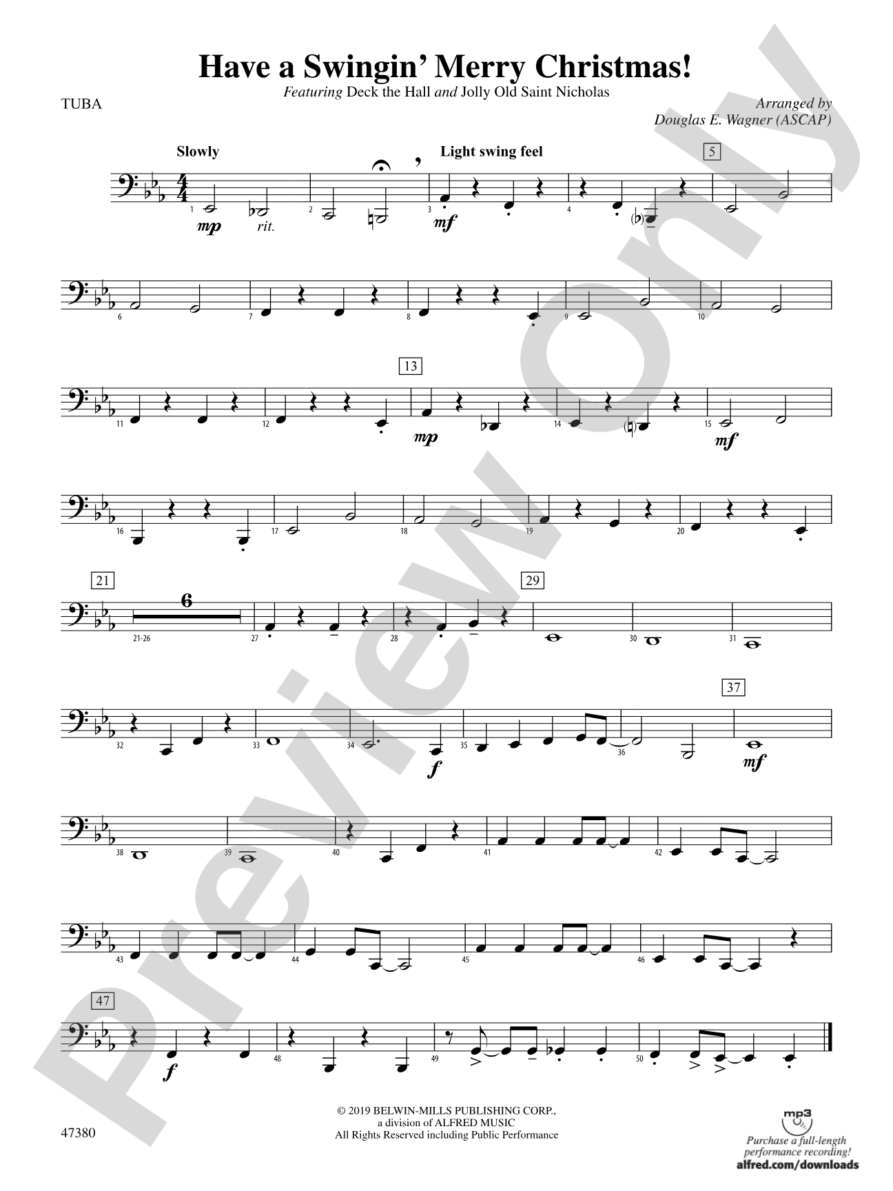 Have a Swingin' Merry Christmas!: Tuba