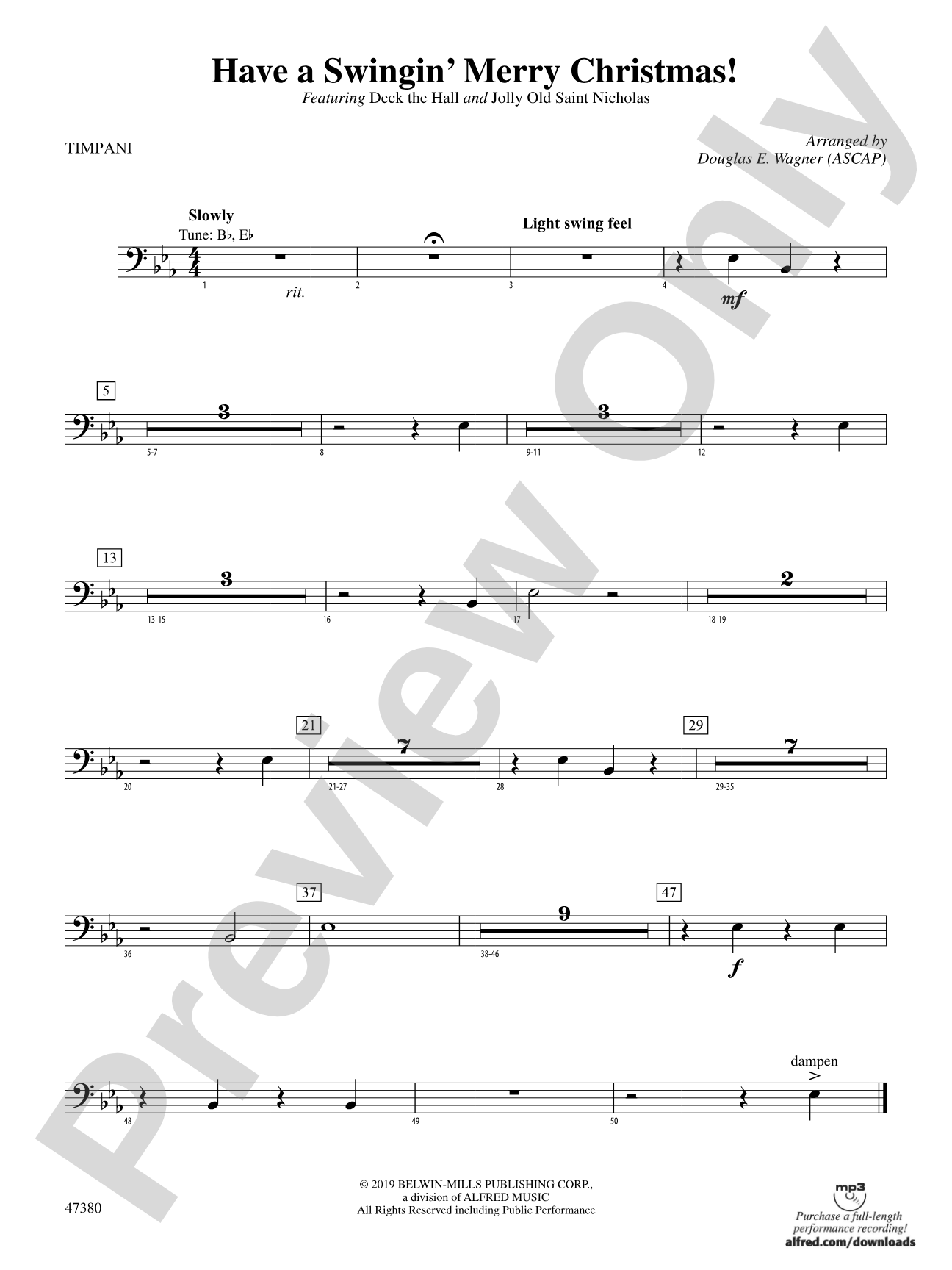 Have a Swingin' Merry Christmas!: Timpani